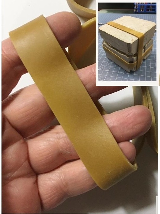 Morezmore M00362-1 1pc Natural Rubber Band 4 x 3/4 in x 2mm Heavy Duty
