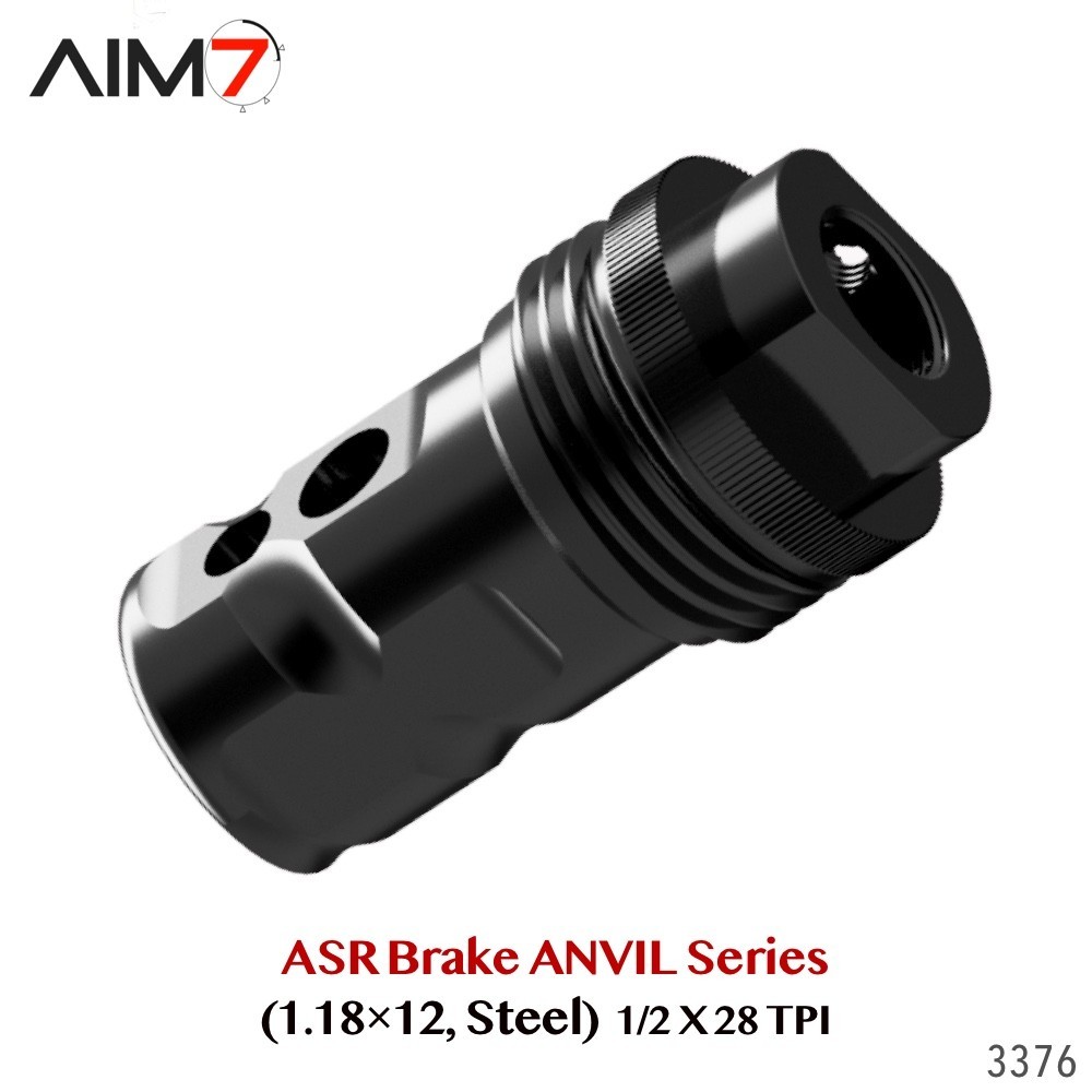 AIM7 ANVIL BRAVO Muzzle Brake 1/2x28 Threads 1-1/8x12