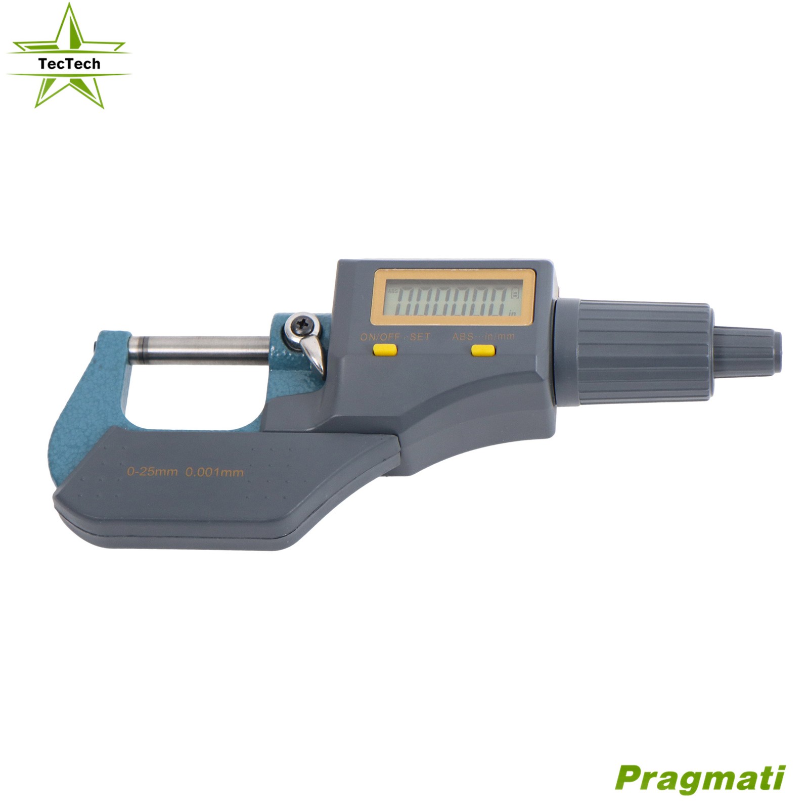 Electronic Micrometer 0-1" 0.00015" Accuracy Knurling Pattern W/ LCD screen