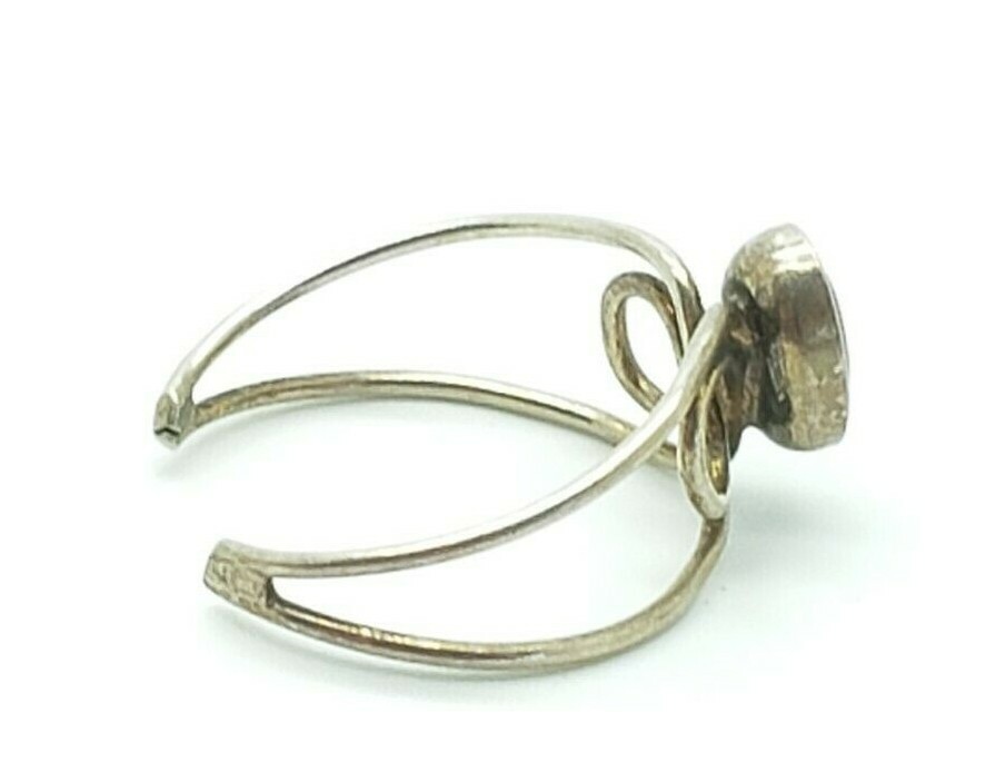 Sterling Silver Foot Ornaments Black Agate Body Open Toe Ring