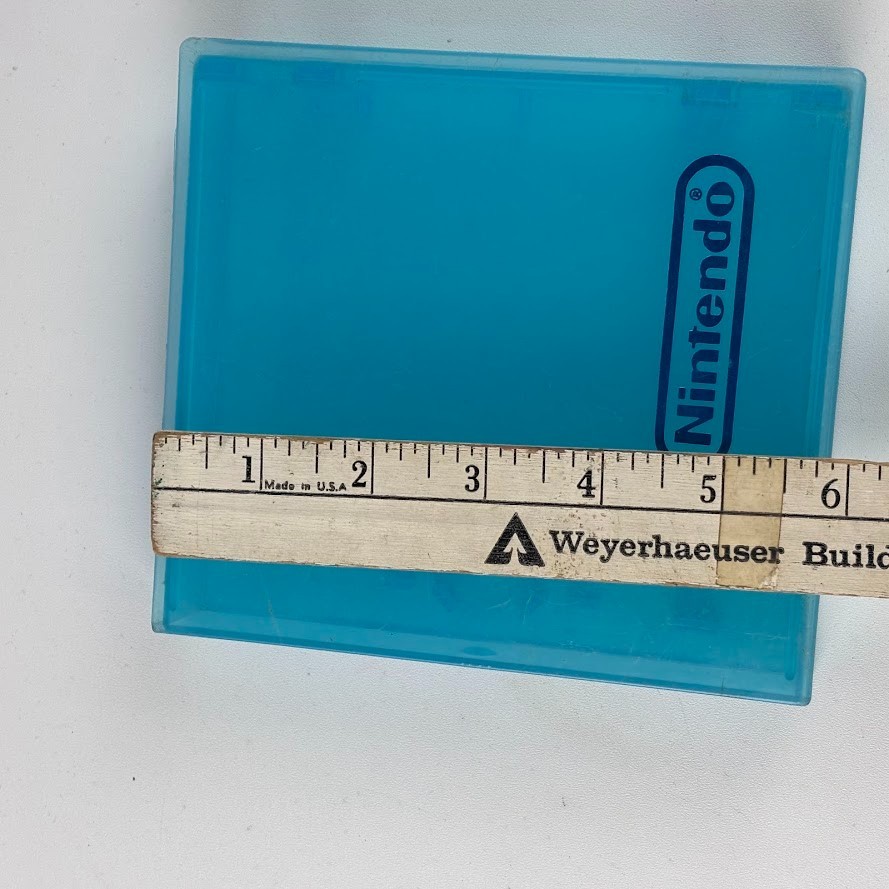Nintendo Clear Blue Plastic NES Cartridge Hard Clamshell Case