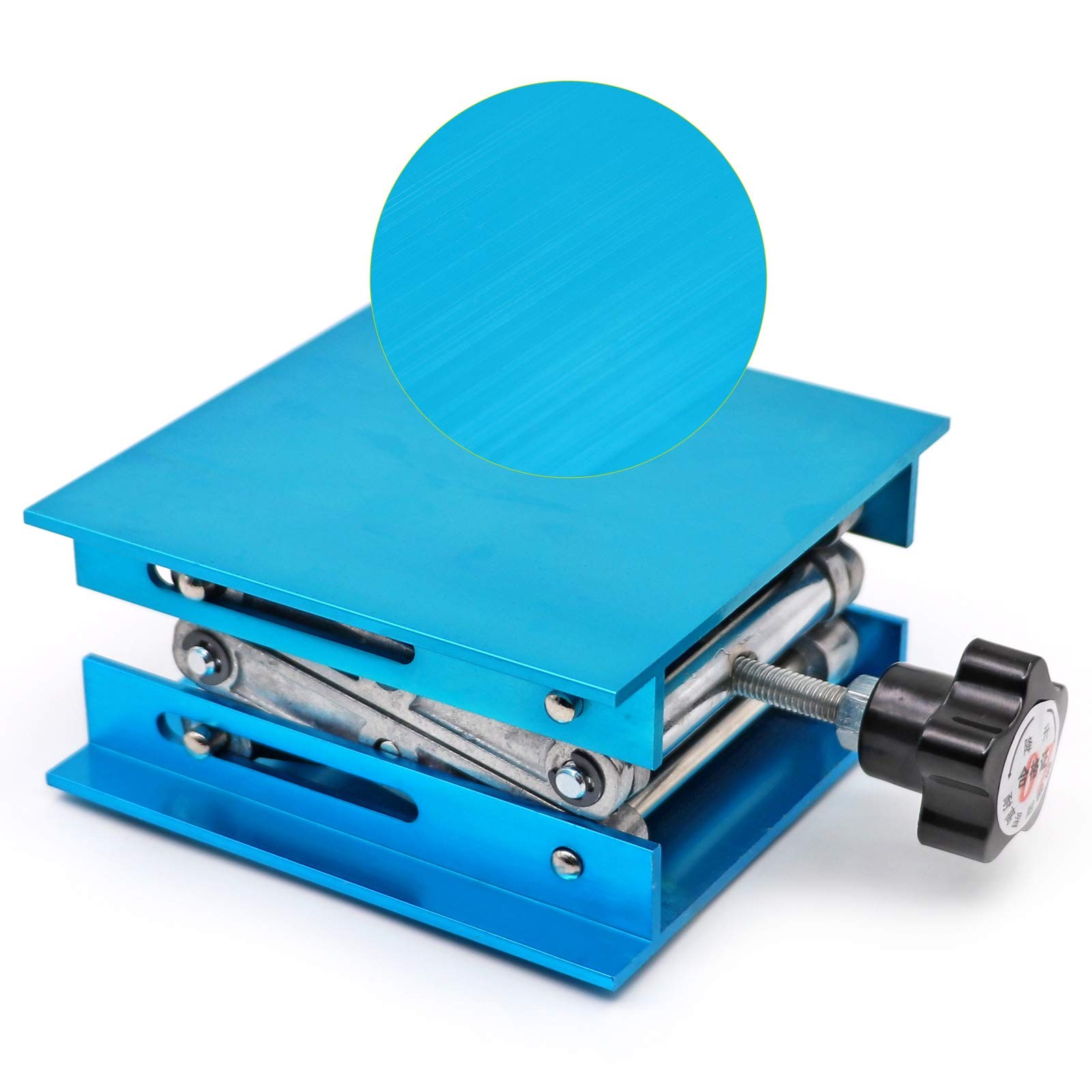 Lab Jack Stand Table Lift, Aluminium Oxide Laboratory Support Jack Platform L...