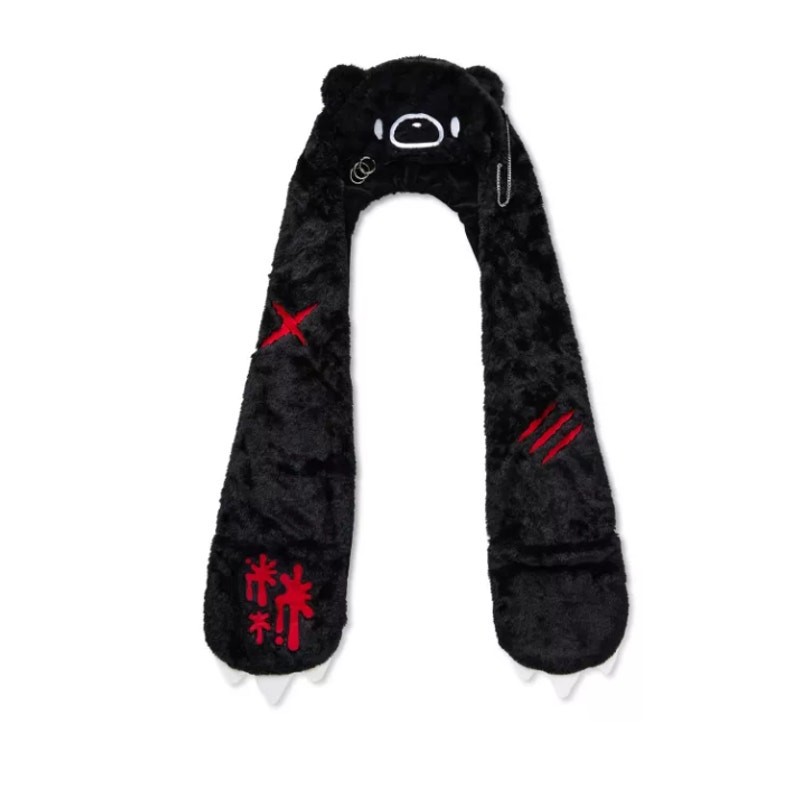 Black Gloomy Bear Goth Emo Punk Festival Fuzzy Cosplay Hat