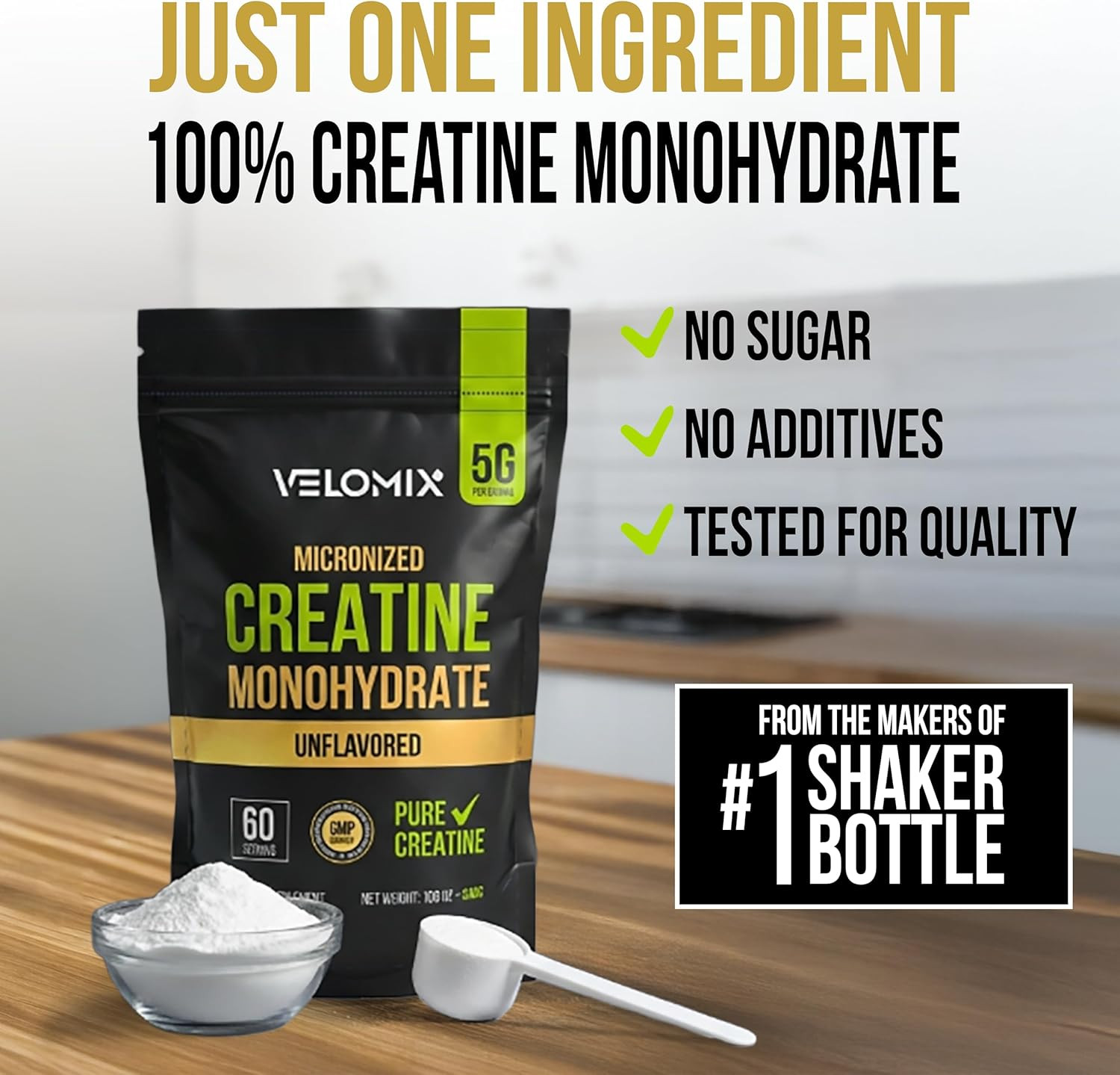 Micronized Creatine Monohydrate Powder - 100 Pure Creatine Powder Unflavored ...