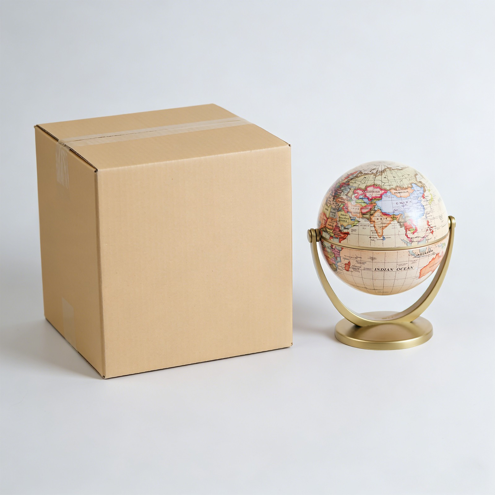 Mini Antique Globe, Globe for Educational & Decorative, English Map Mini Globe