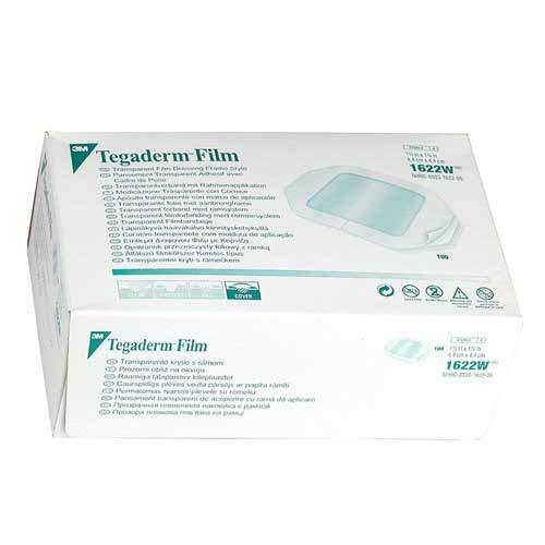 3M Tegaderm 1622W Frame Style Transparent Dressing 1-¾ in x 1-¾ in (Case of 400)