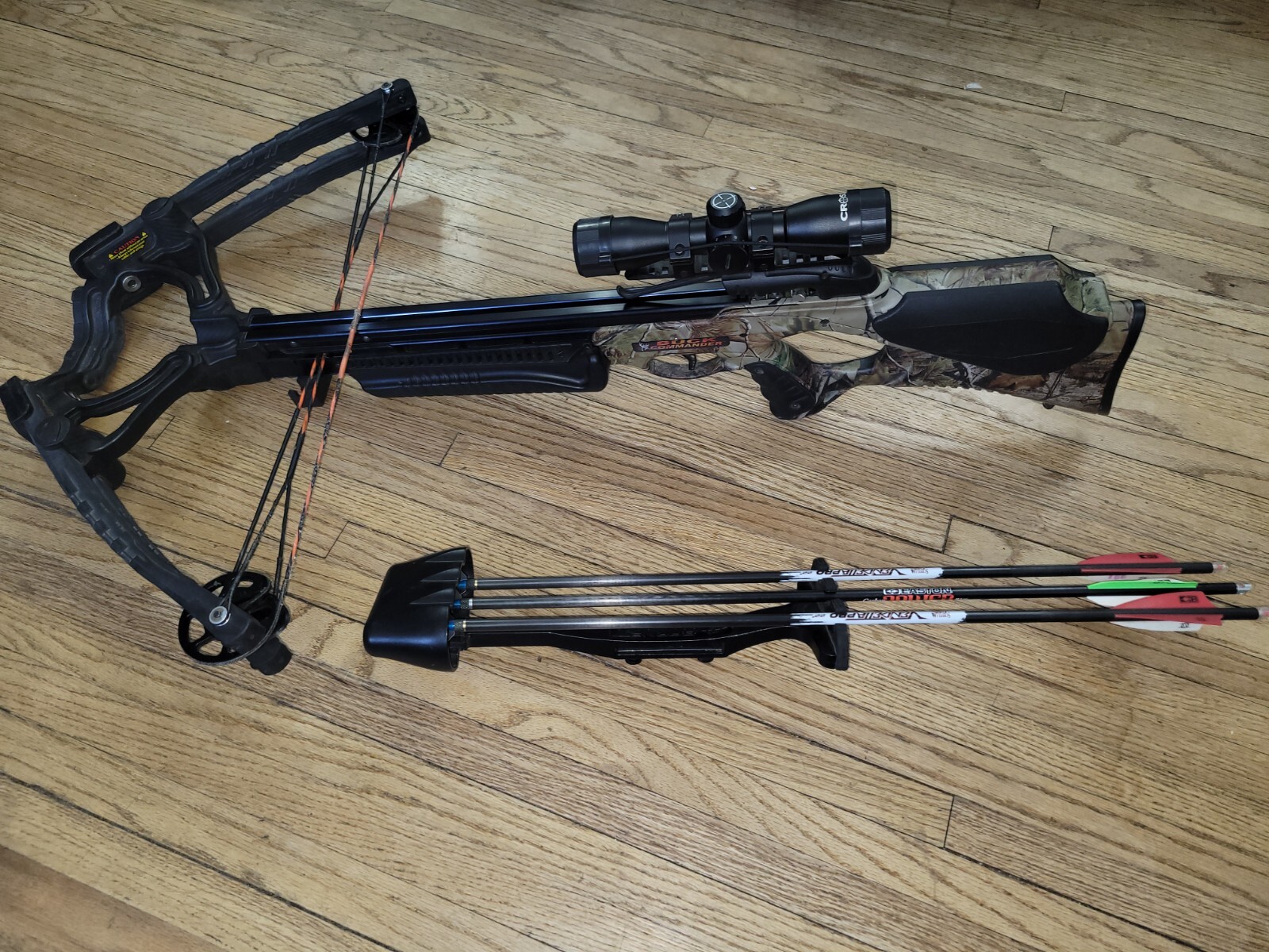 Barnett Crossbow-Buck Commander bundle with accessories.