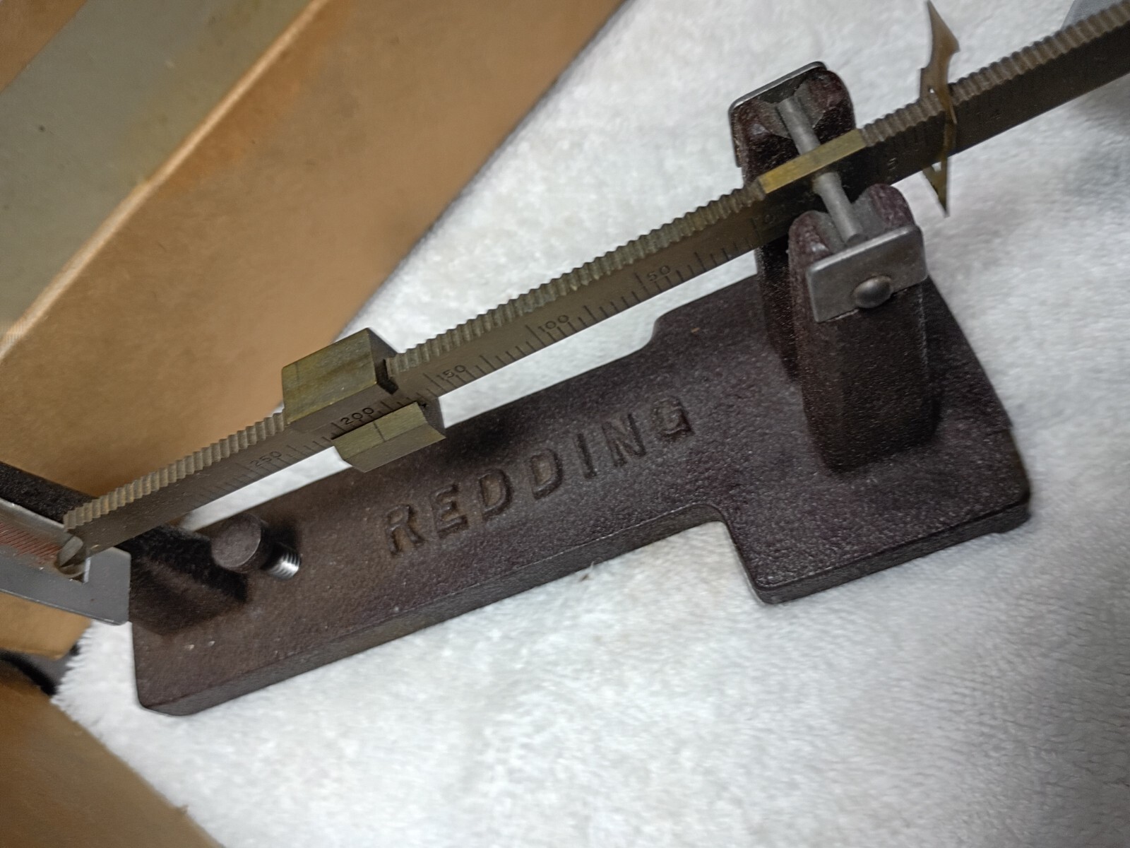Vintage Redding Powder & Bullet Scale with box gun reloading