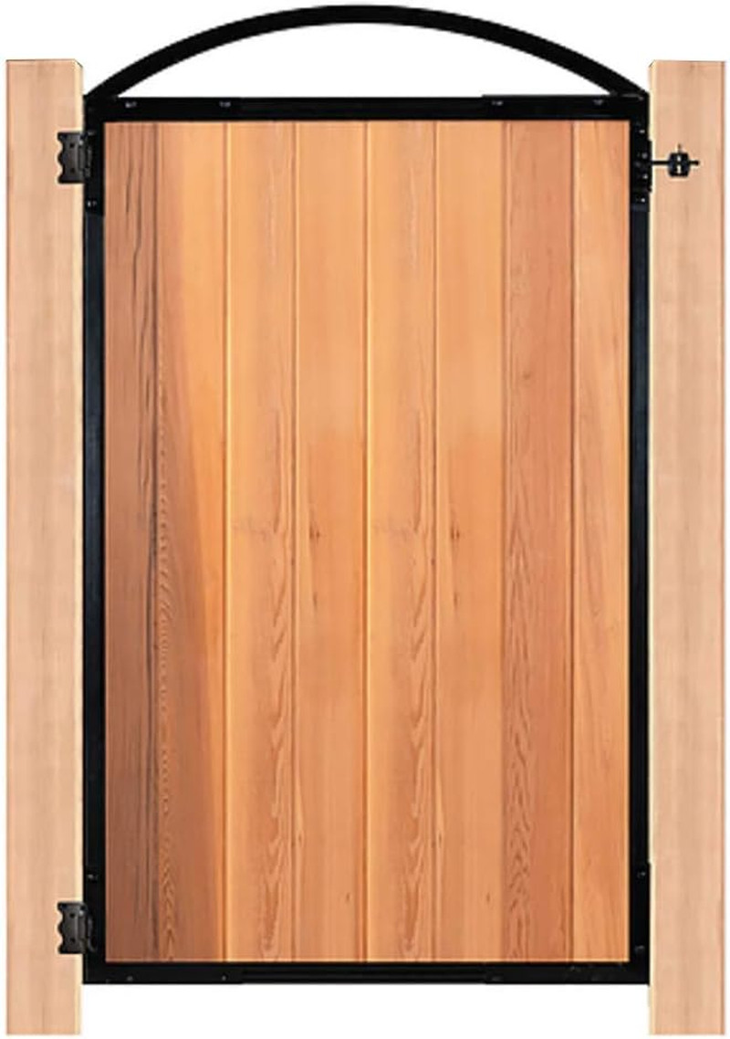 PRO8 (PRO 8) Gate Frame, 8 Standard Fence Board Wide X 6’ Long, Black, 6 Foot