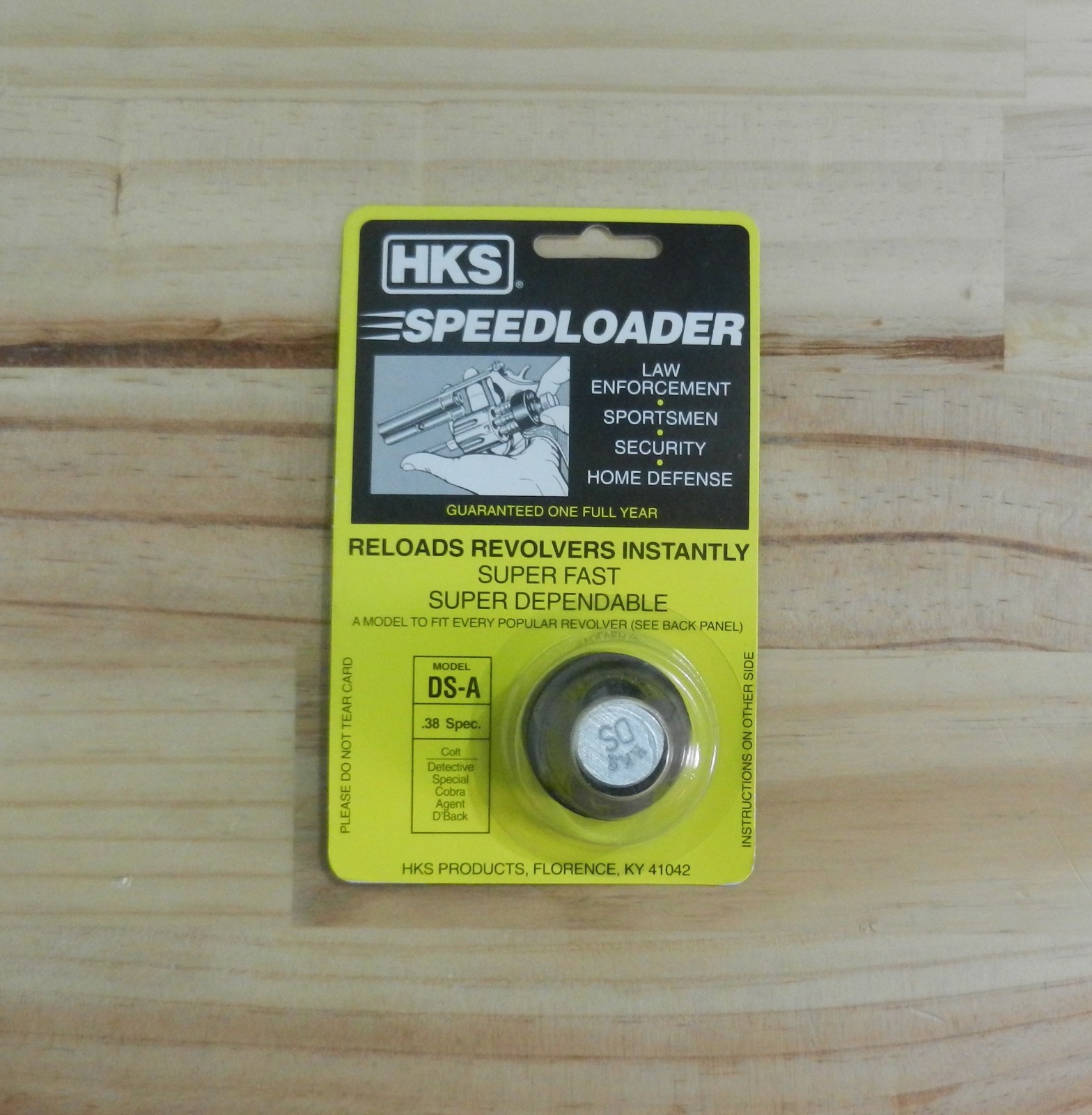 HKS Speedloader;  DS-A;  6-Shot;  38 Spec;  Fast & Dependable