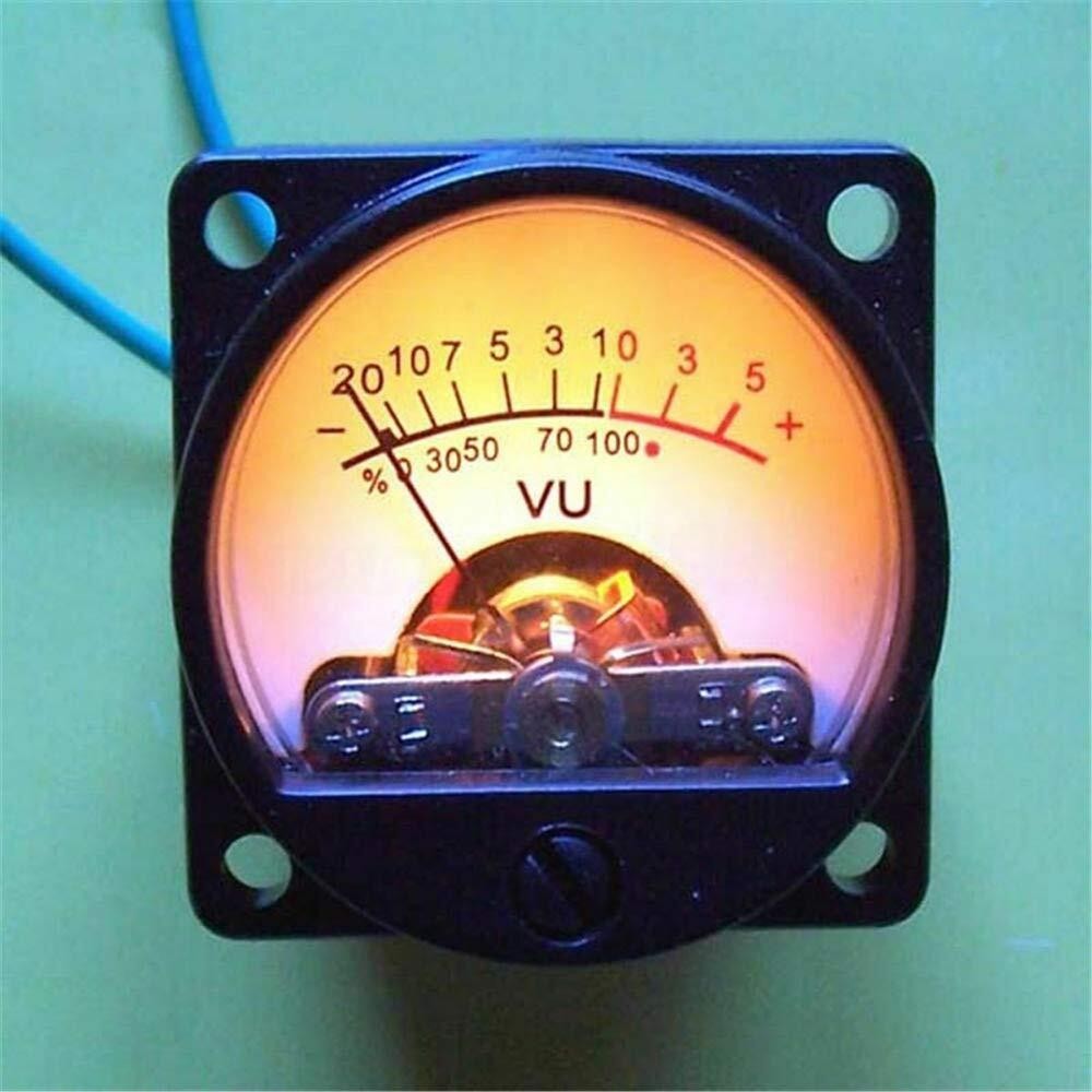 Vu Meter 2x Panel Vu Meter Warm Back Light Recording & Audio Level Amp with Driv