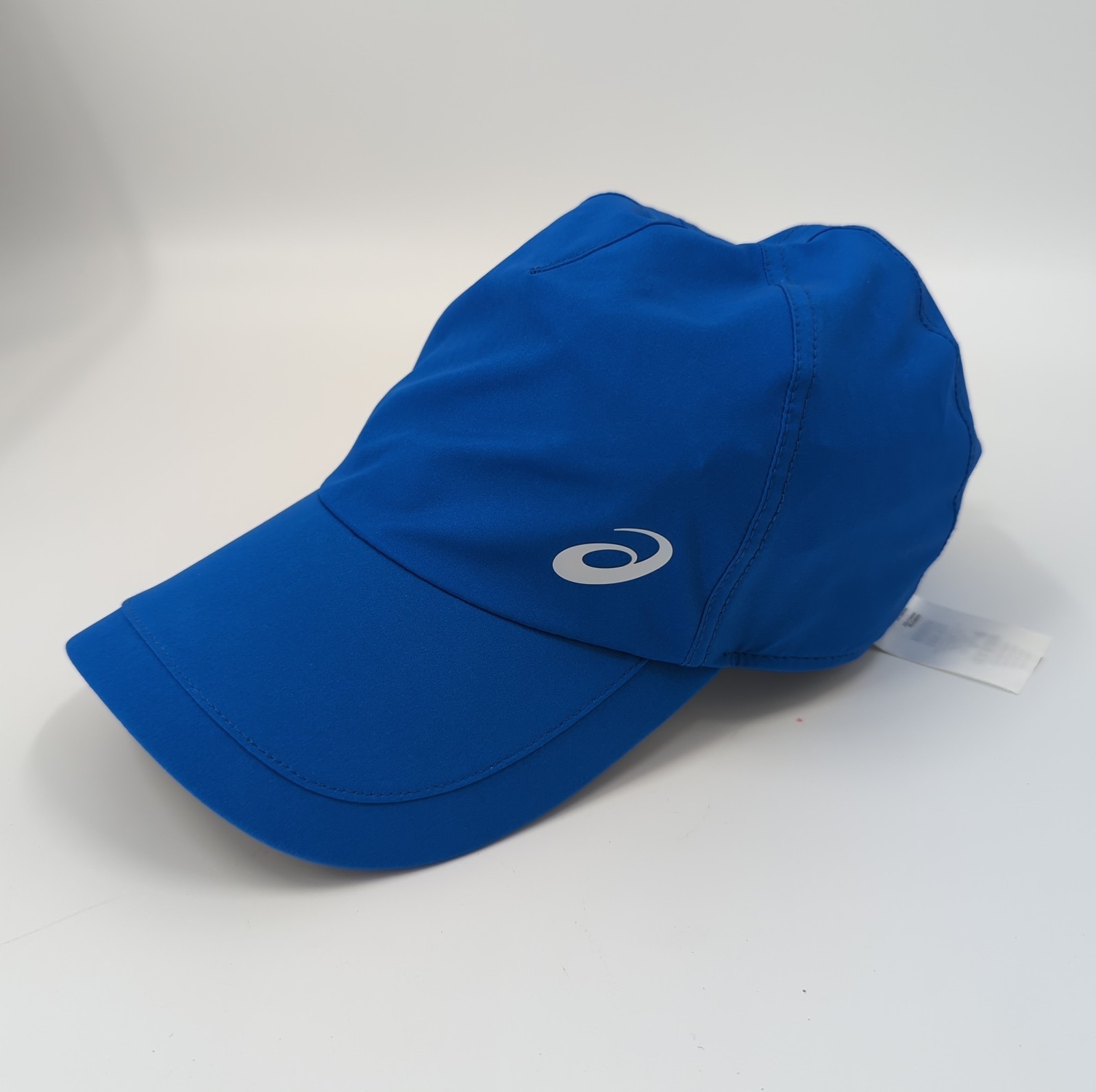 Asics Running Cycling Strap Back Lightweight Blue Hat Cap Small Logo Sz Large