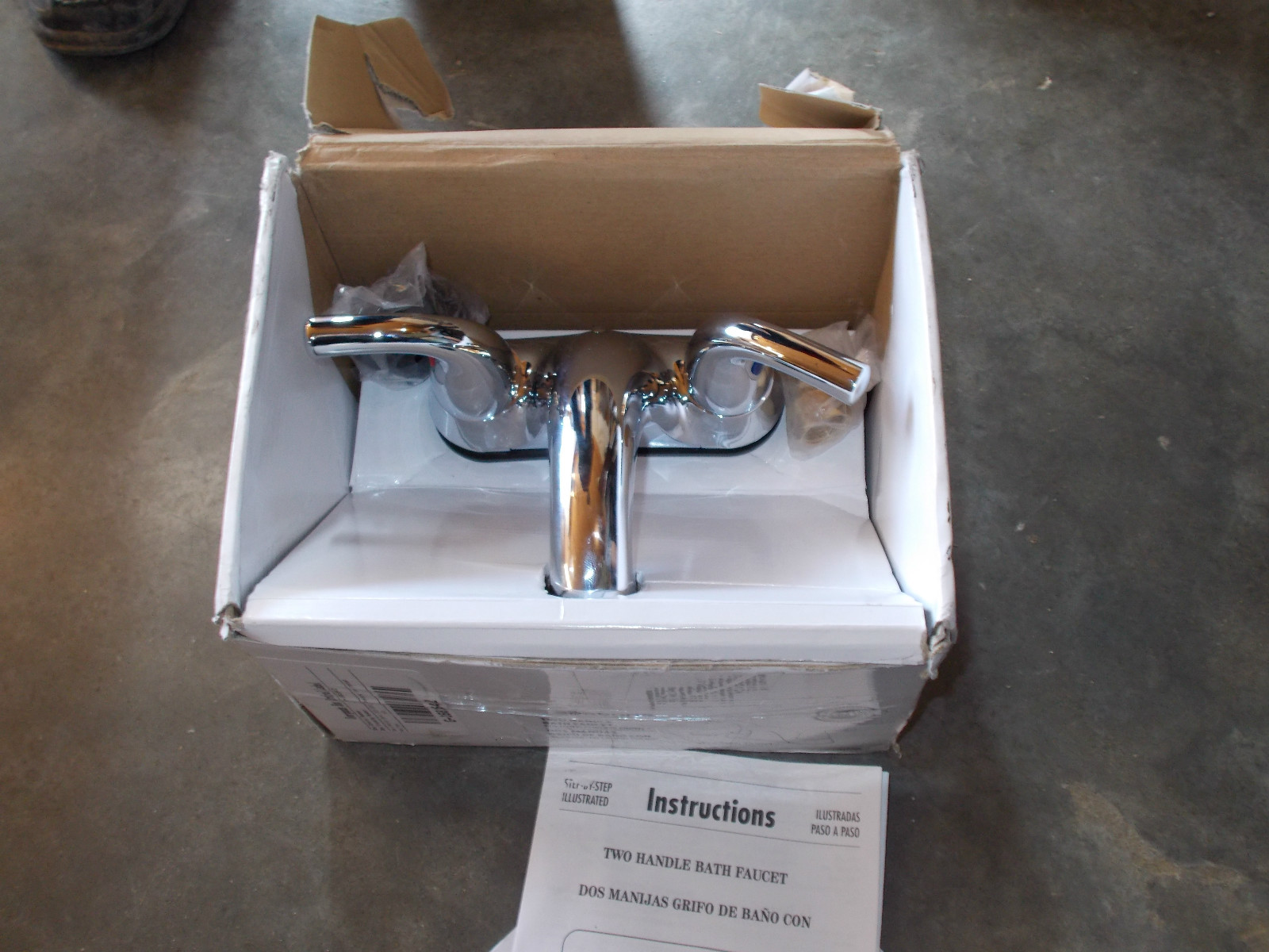 Seasons Anchor Point Two Handle Bath Faucet Chrome Finish 412394