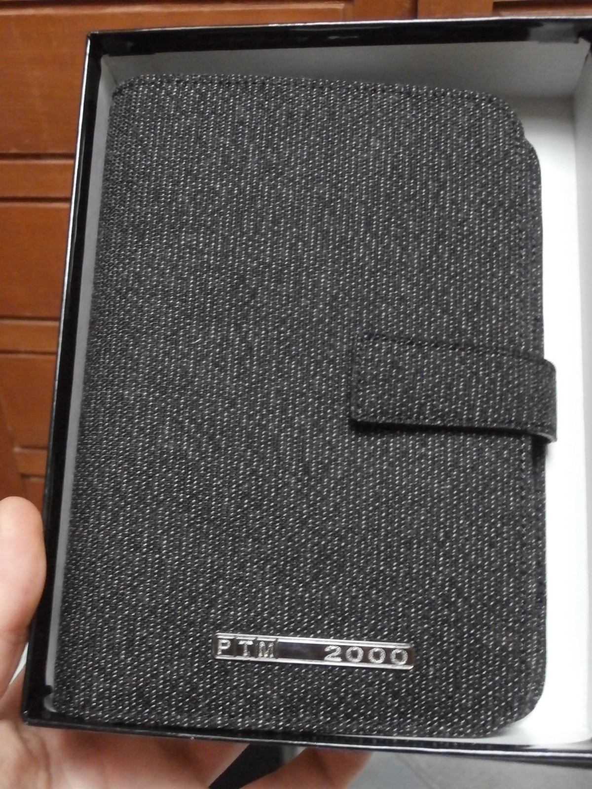 Agenda organizer PTM "Anniversary 2000" made in ITALY 19 X 13.5 cm BLACK