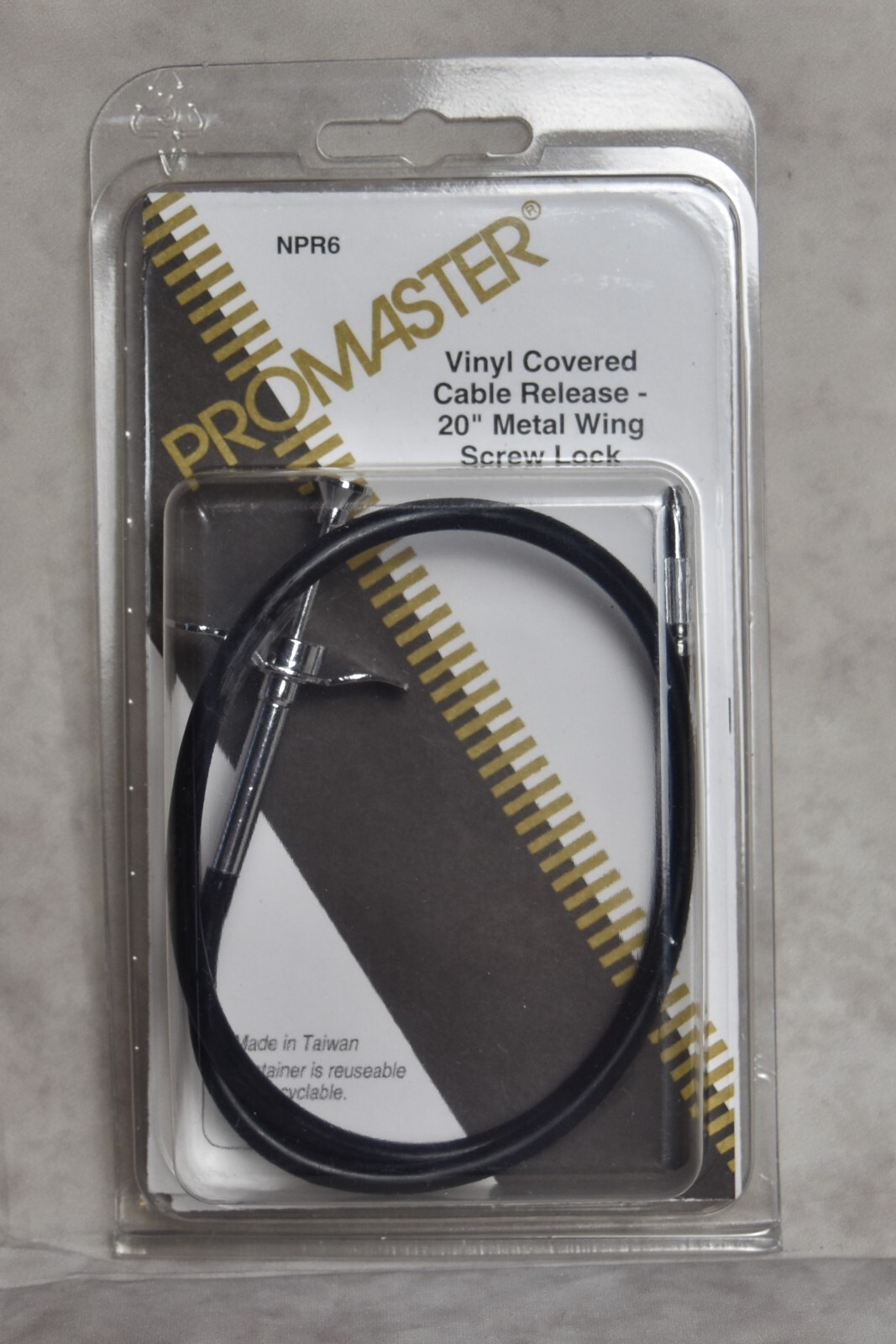 ProMaster Camera Cable Release 20" Vinyl Metal Wing Screw Lock NPR6 Photography