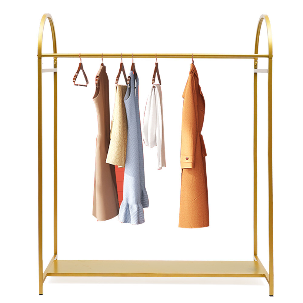 Metal Garment Rack Closet Organizer Stand Clothes Rod Wardrobe Garment Organizer