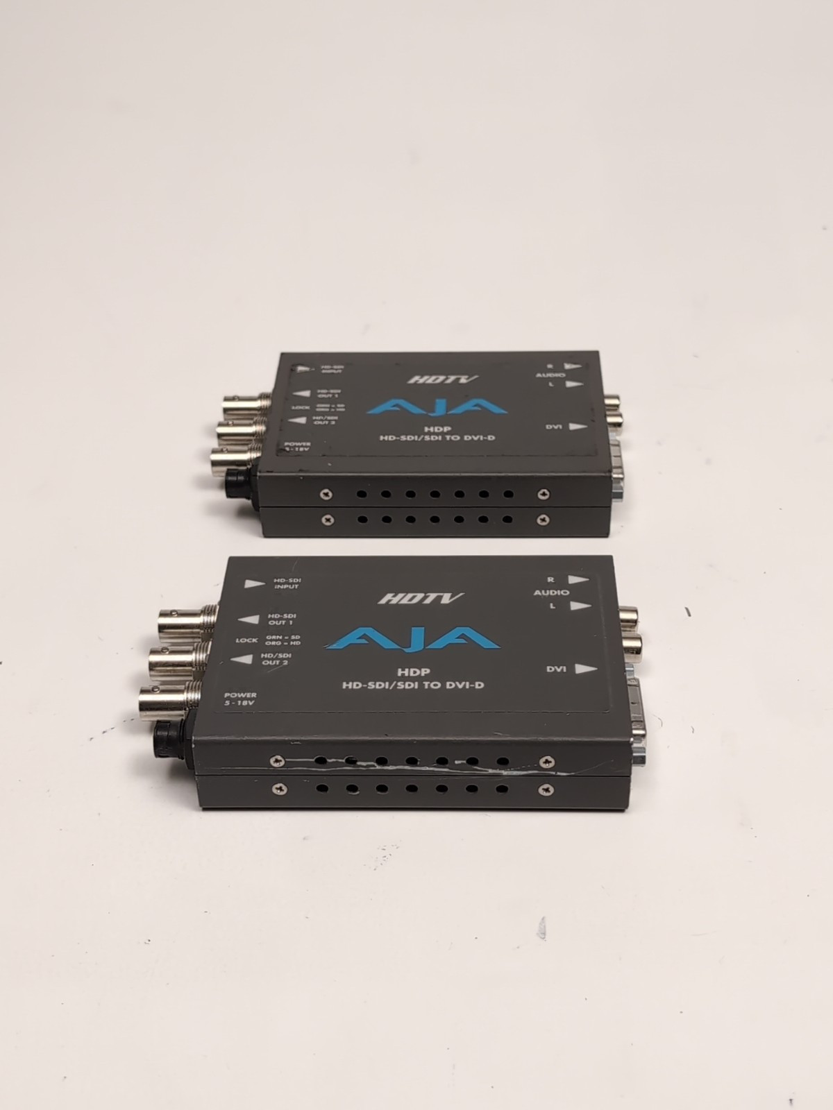 LOT OF 2 AJA HDP HD-SDI/SDI TO DVI-D  Converter with NO power supply