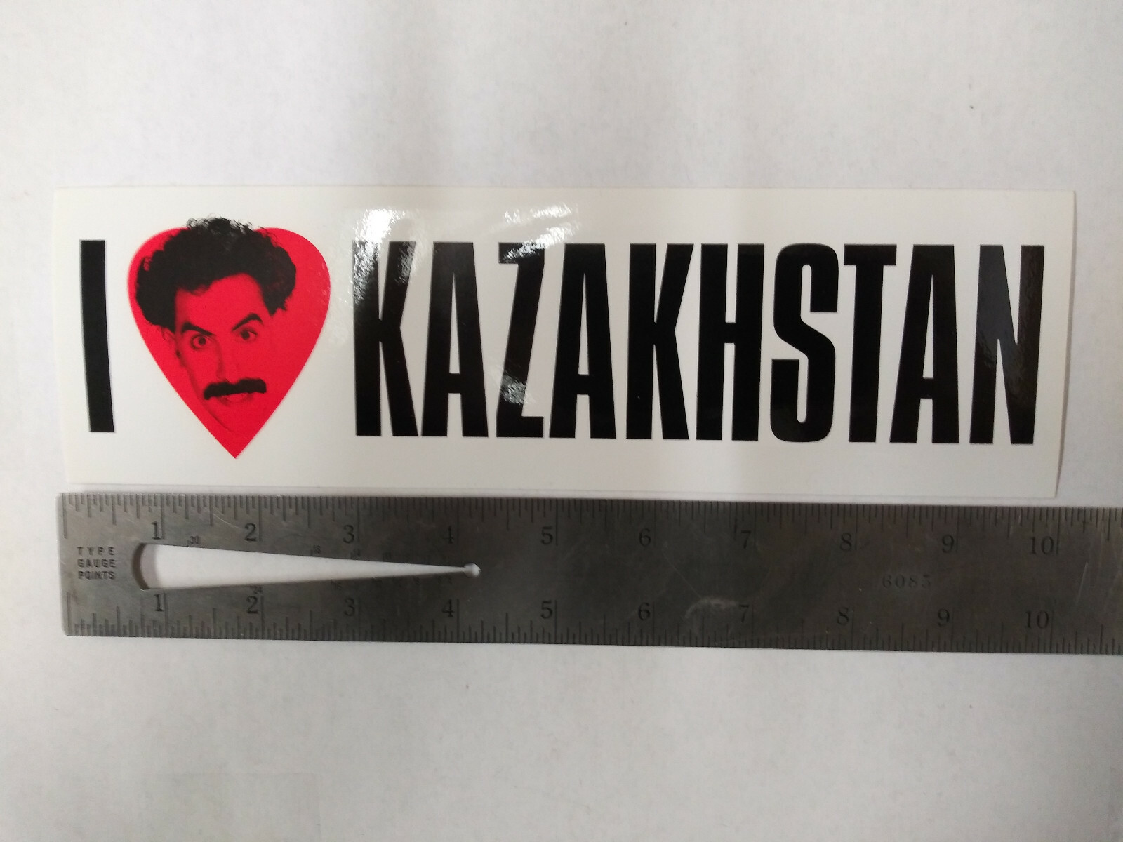 Authentic Original Licensed I LOVE (HEART) KAZAKHSTAN Bumper Sticker BORAT 2005