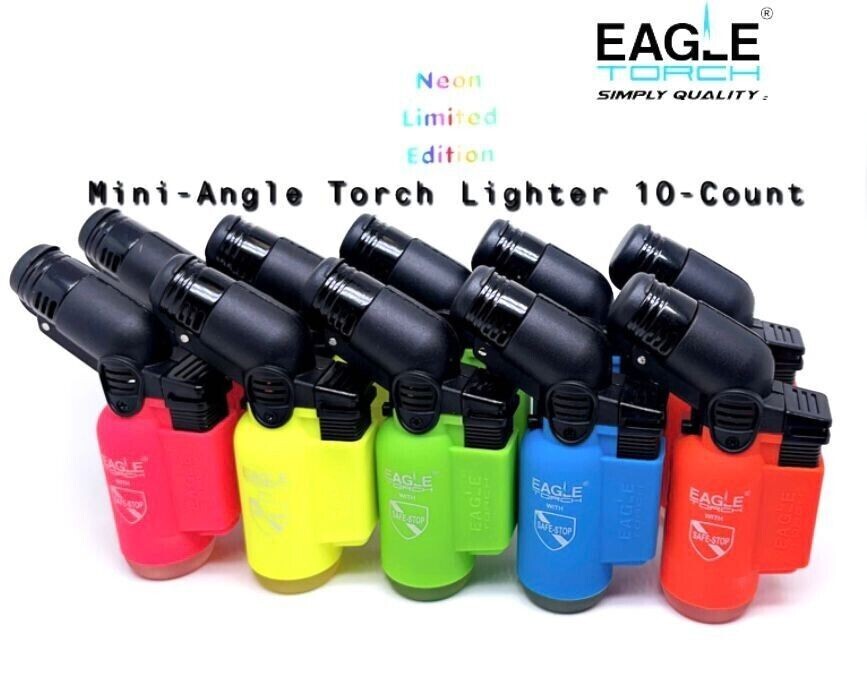 Eagle Neon Limited Edition Torch Windproof Refillable Lighter Lot of 20 Lighters