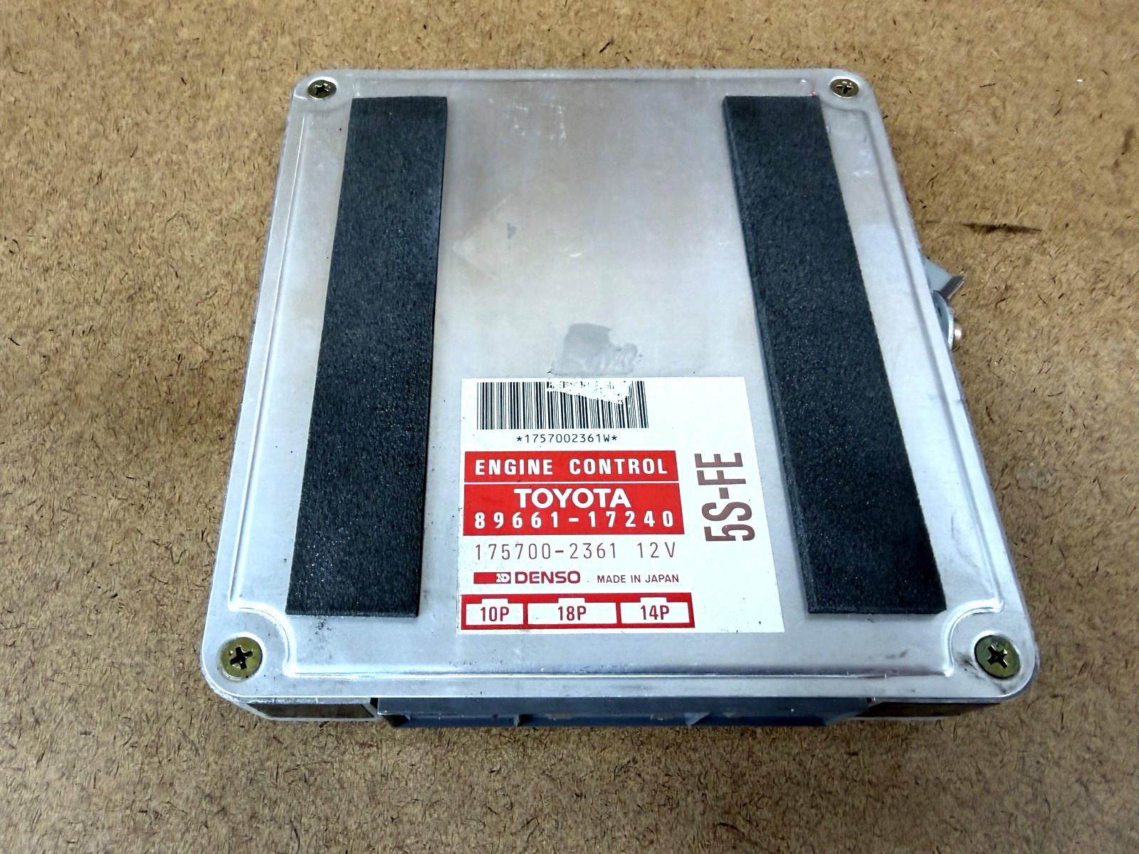 1991 Toyota MR2 NA SW20 5SFE CAL Emissions Engine Computer Module Ecu Ecm 2.2L 2