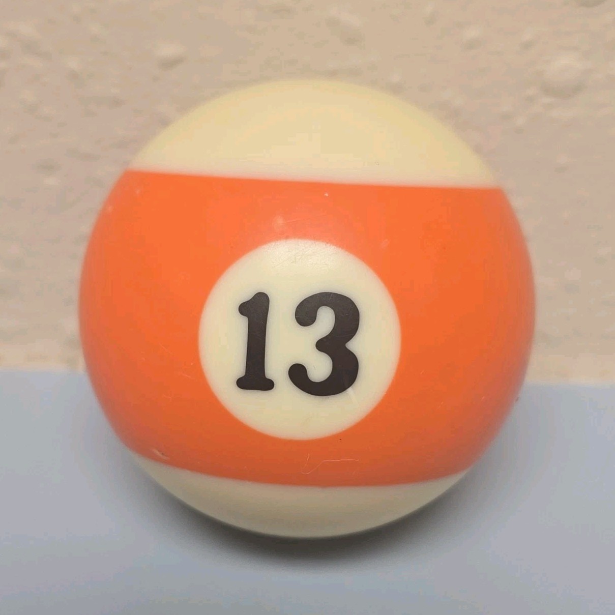 Orange Number 13 Billiard Ball Single Pool Table Replacement Accessory 2 1/4"