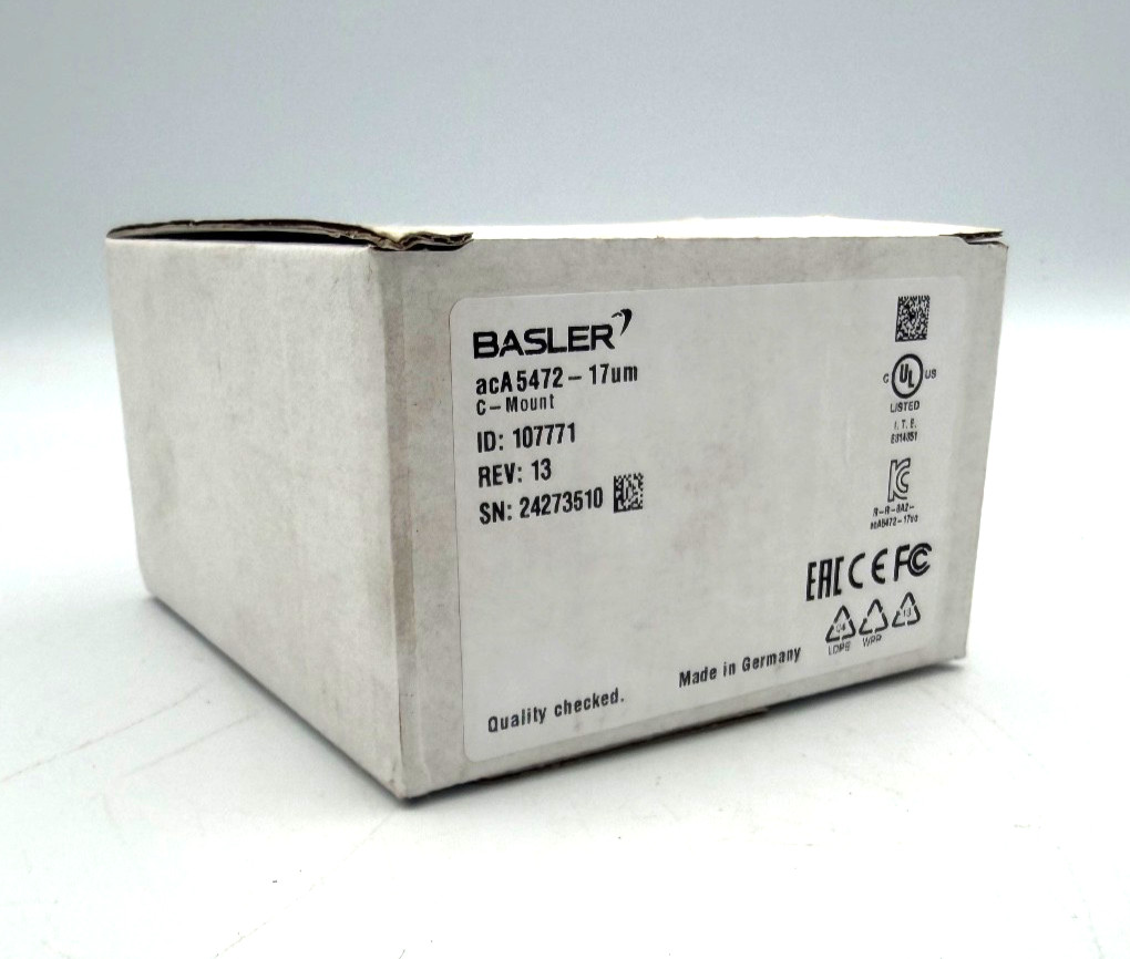 BASLER acA5472-17um  ace U Industrial Camera 20MP 17fps -Free 2nd Day Air