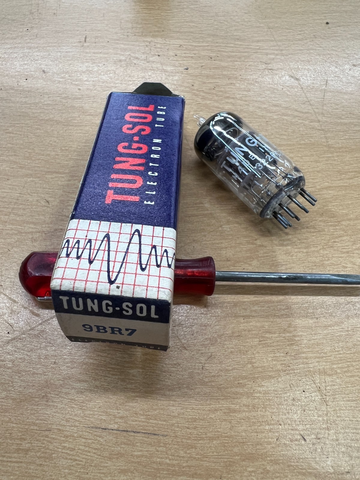 Tung-Sol 9BR7 Tubes in vintage box - NOS/Tested