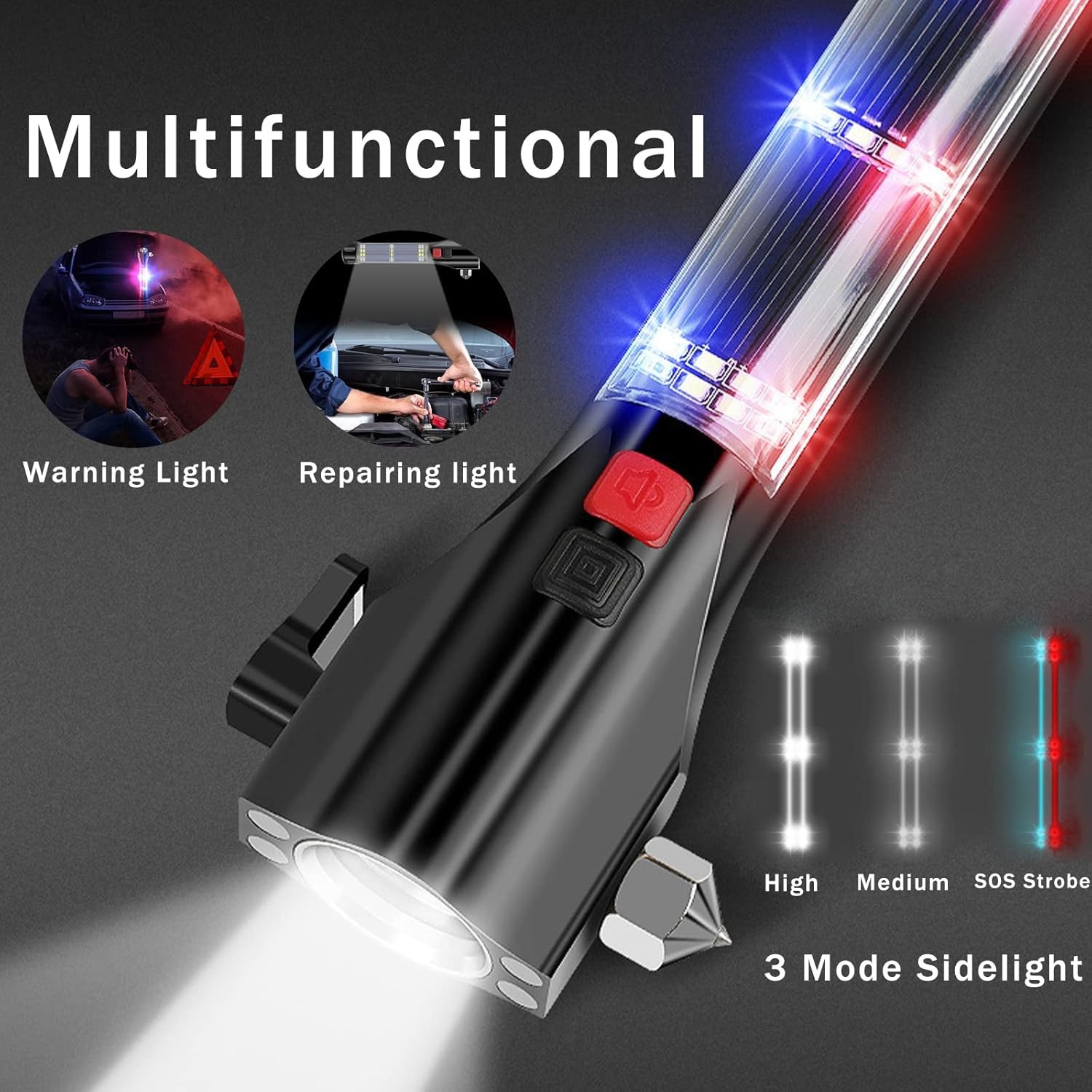 Car Safety Hammer All-in-1 Multi-Function