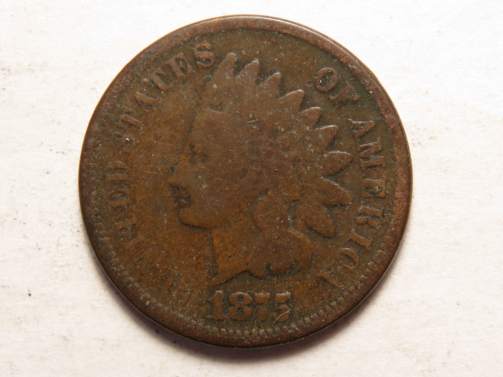1875 Indian Cent Grading Good