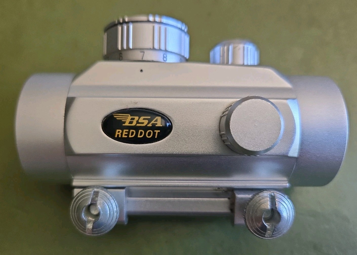 BSA Red Dot RD 30/22 Red Dot Sight Hunting Sight Optics Silver Tone