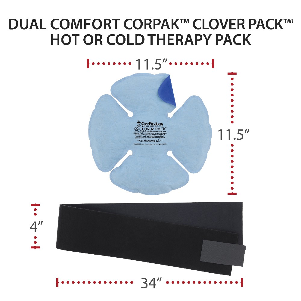 Dual Comfort Clover Pack – Reusable Hot & Cold Therapy Pack with Compression