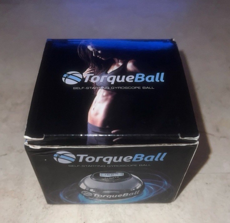 Torque Ball Metal Self-Starting Gyroscope Hand Exerciser Ball W/Box