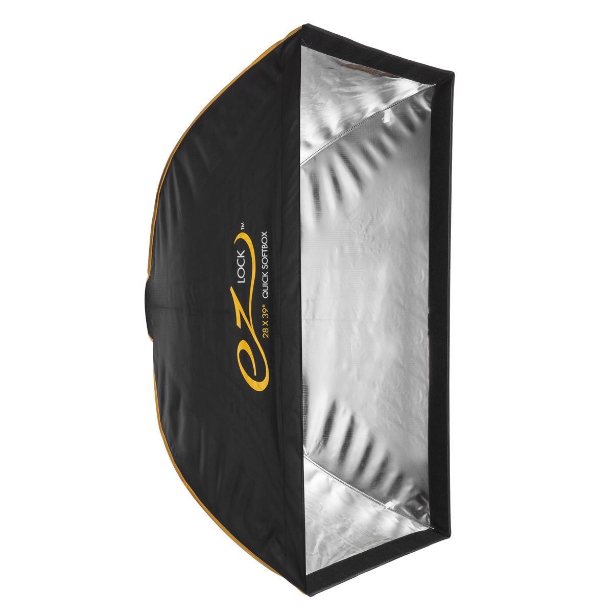 Glow EZ Lock 28x39" Quick Strip Rectangular Bowens Mount Softbox Lighting Kit w/