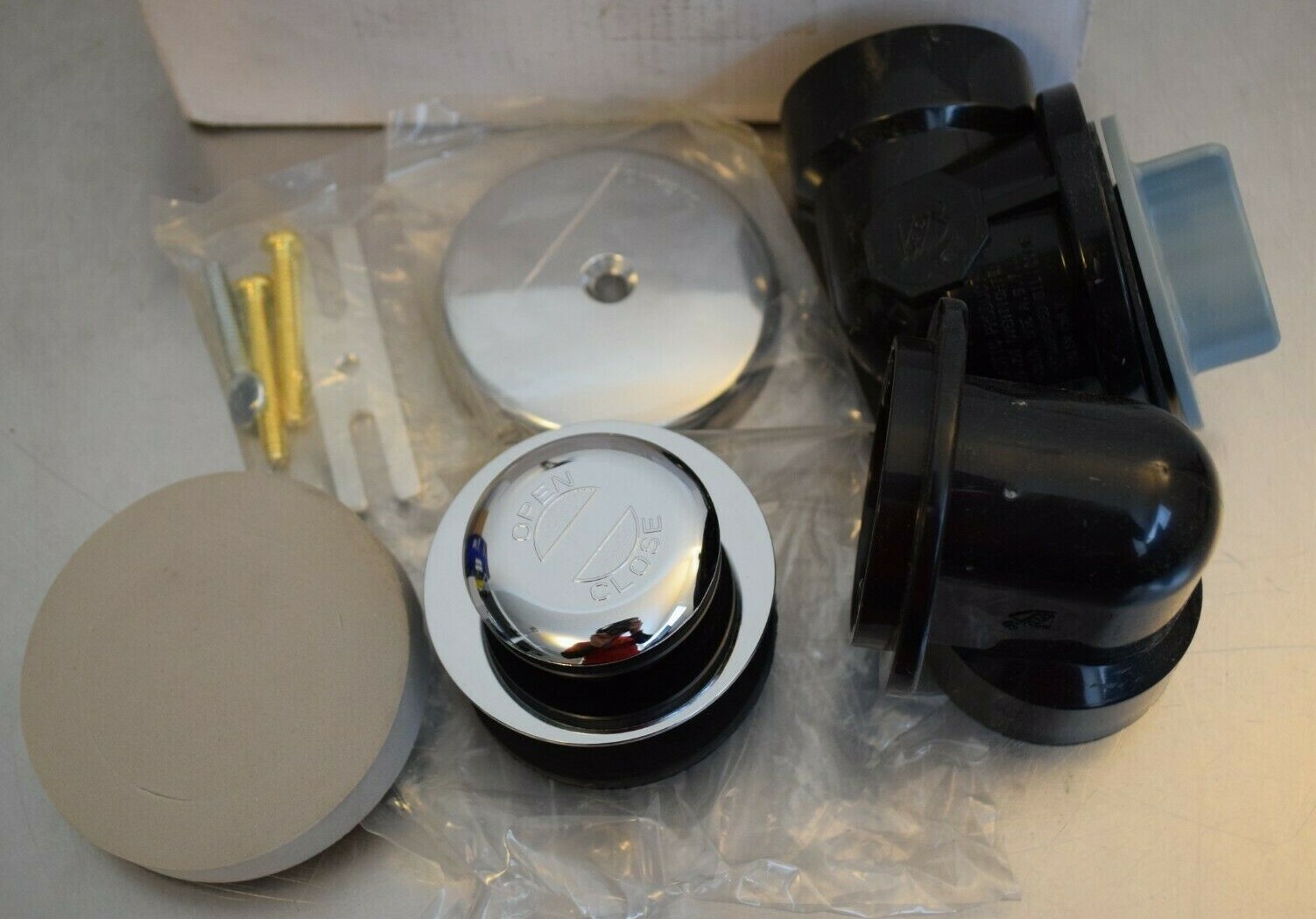 PROFLO WASTE & OVERFLOW PFW0321 ABS TOE TAP KIT CHROME - NEW OPEN