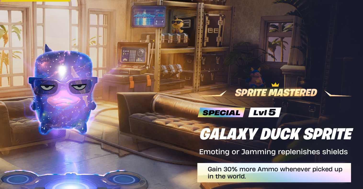 GALAXY DUCK SPRITE BOT LOBBY I (CHEAPEST MASTERED) Back-bling ready