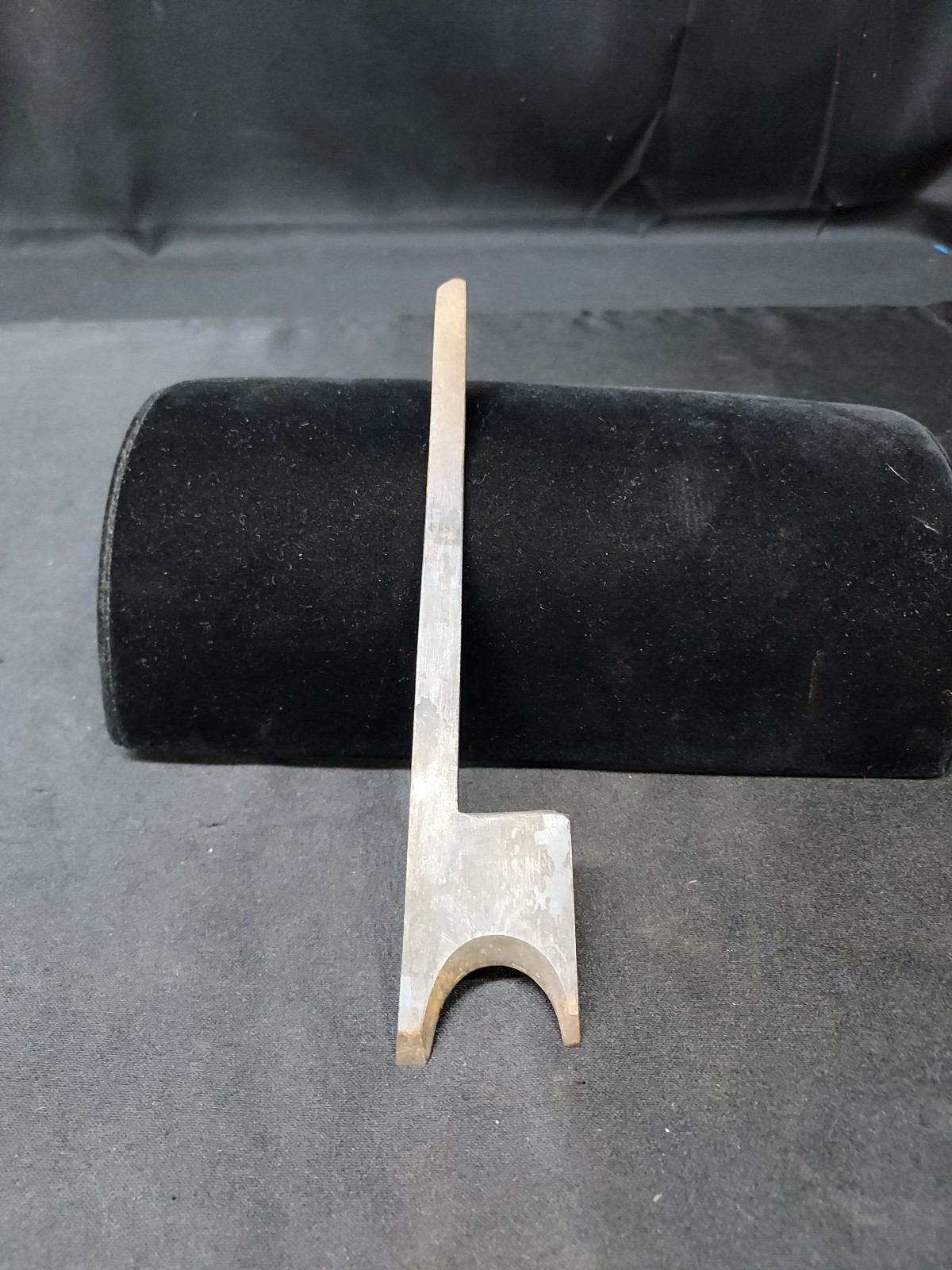 Early 1800's Humphreyville Mfg Wood Hand Plane Wide Curved Molding Cutter Blade
