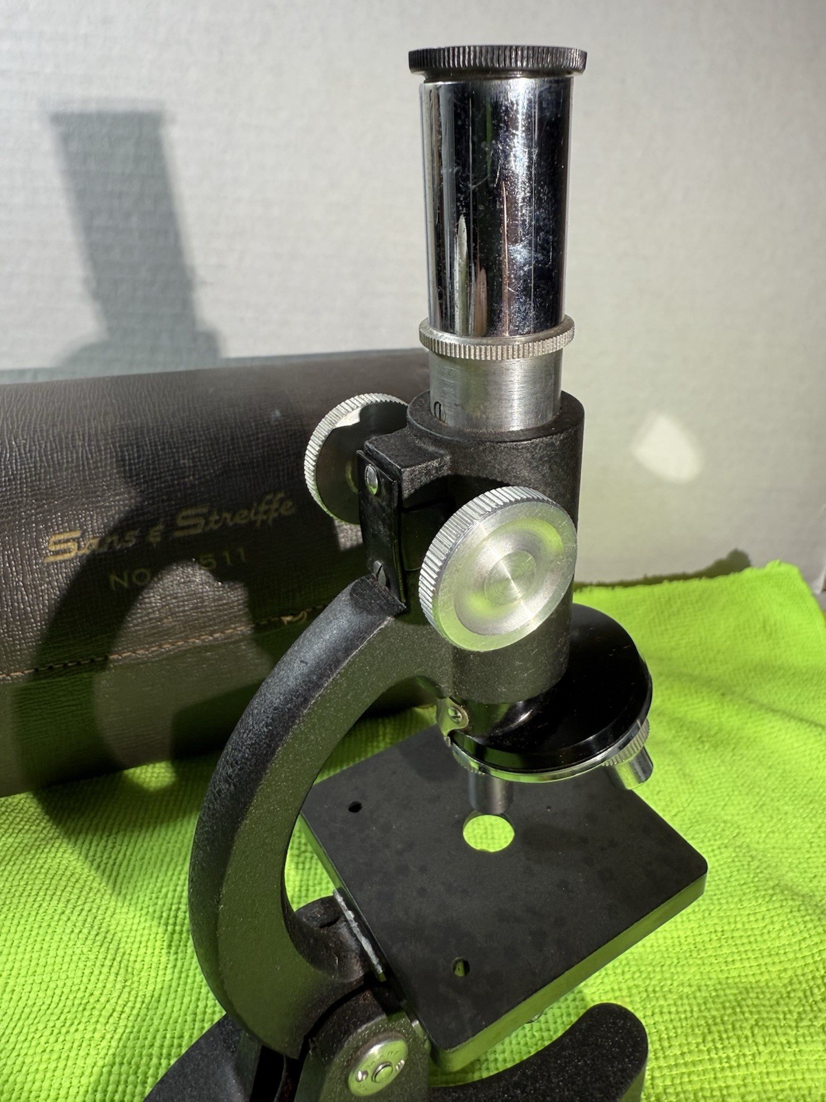 Sans & Streiffe Microscope No511 Vintage Tested