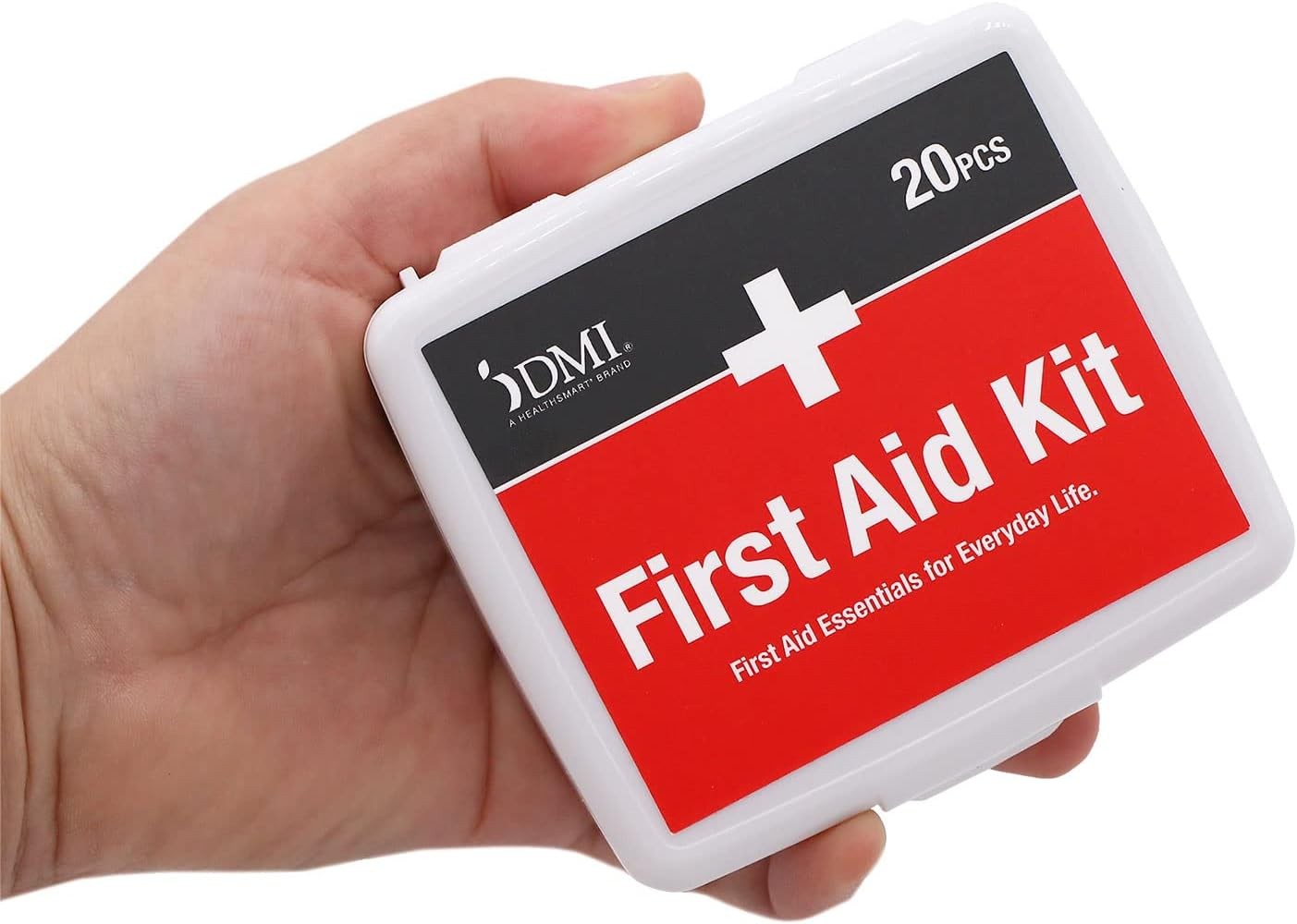 DMI Mini 20-Piece First-Aid Kit, All-Purpose Use for Minor 20 Piece, White