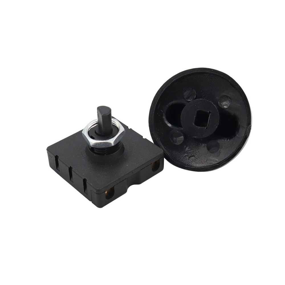 2Set Fan Rotary Switch 4 Position 3 Speed Selector Switch Governor with Button