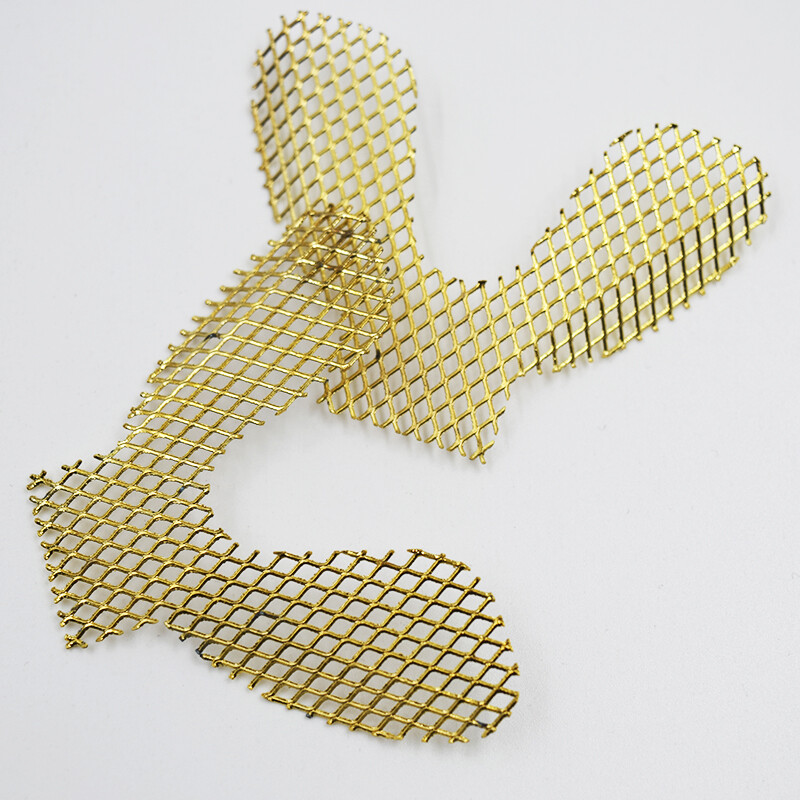 Dental Metal Net Plate Strengthen Impression Tray Plate Teeth Gold Lower/Upper