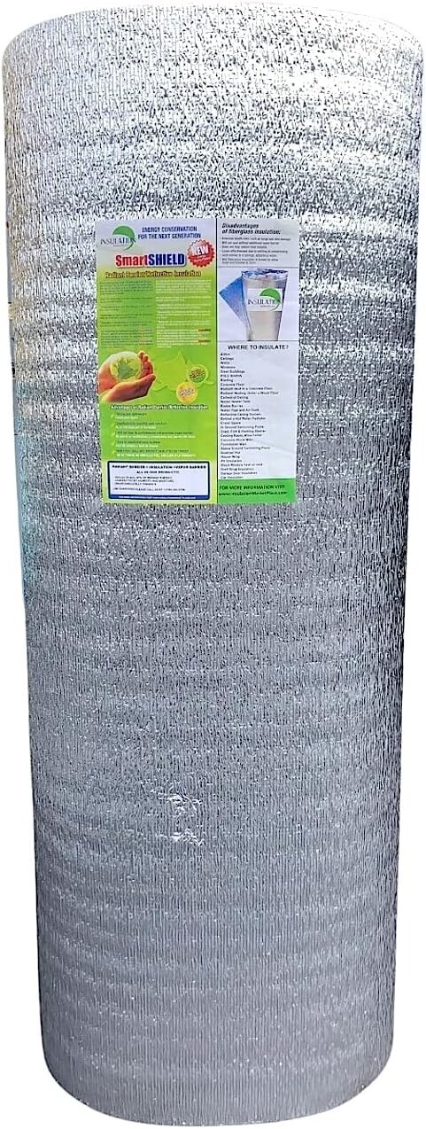 SmartSHIELD Pro 10mm Reflective Insulation Roll - 48"x25ft, Foam Core Radiant