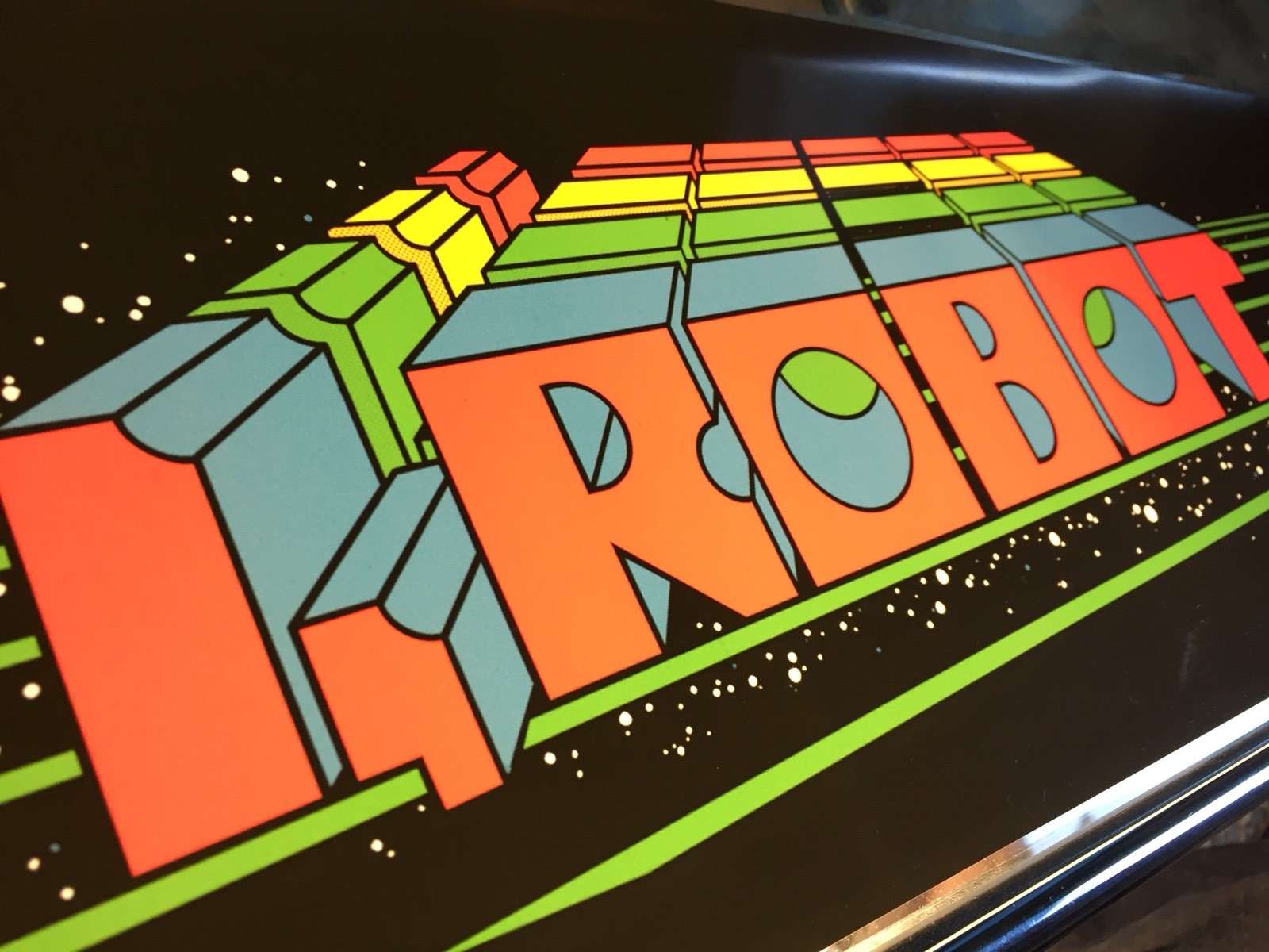 iRobot (i,Robot I Robot) Arcade Marquee 26" x 8"