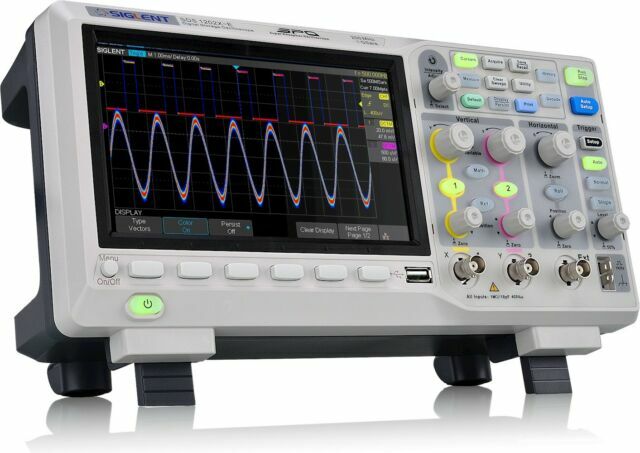 SIGLENT SDS1202X-E 200MHz Dual Channel Digital Oscilloscope - Grey