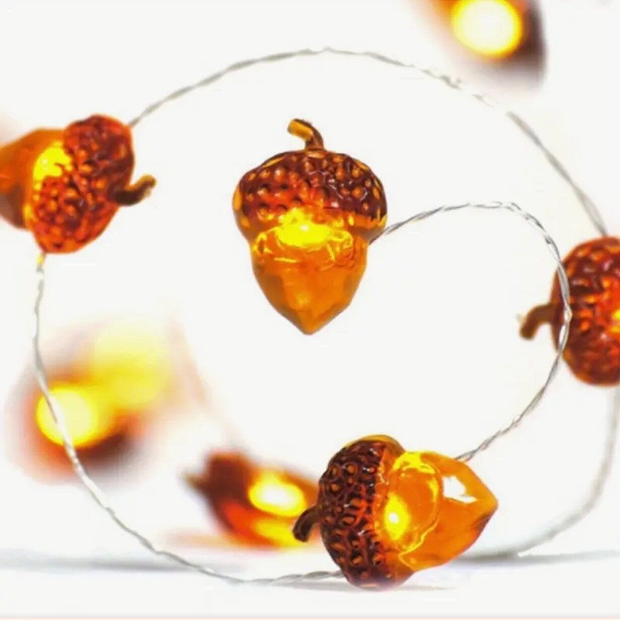 6.5 Feet Acorn String Novelty Fairy Lights Autumn Garland New
