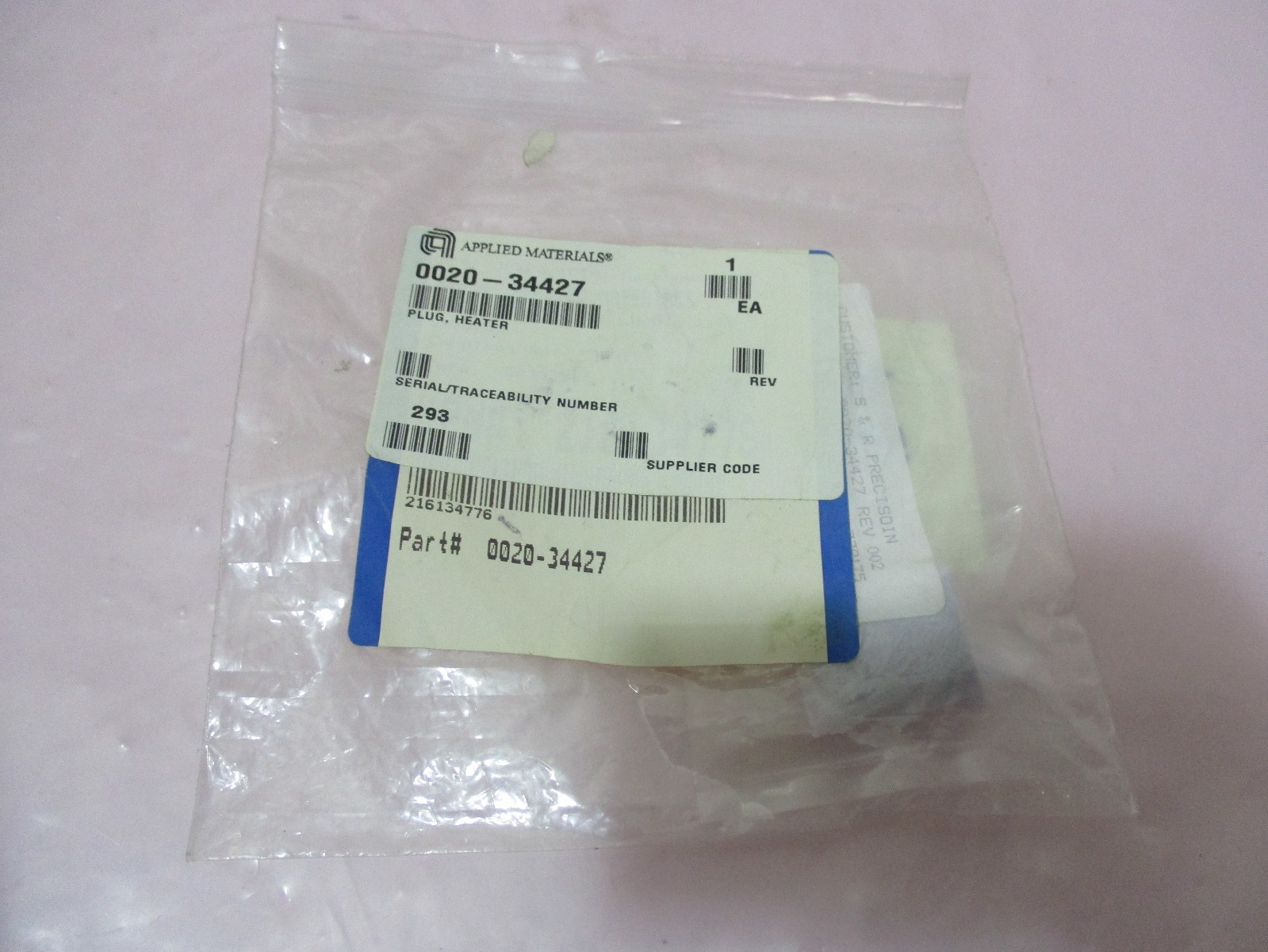 AMAT 0020-34427 Plug, Heater, 240873