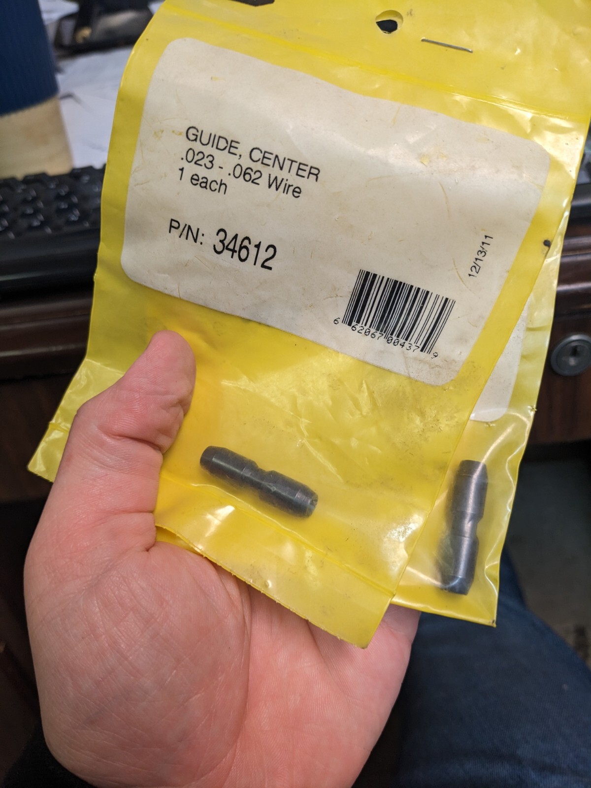 2EA ESAB 34612 MIG WIRE GUIDE .023-.062