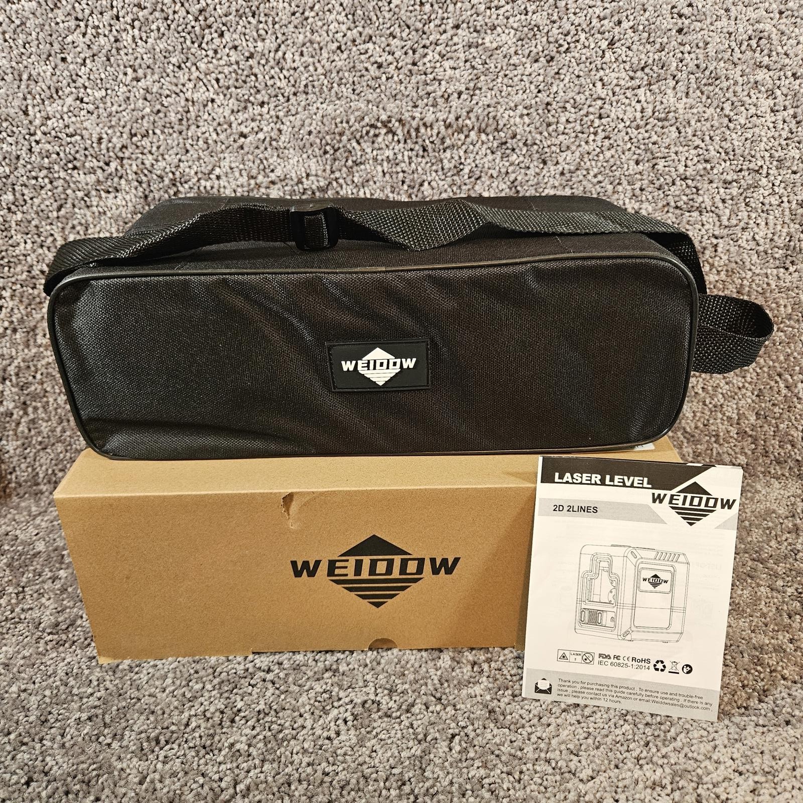 Weiddw Interior Lazer Level with Carrying Case. New