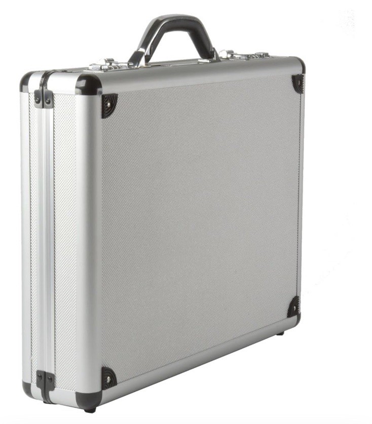 Alpine Swiss Executive Aluminum Briefcase Padded Laptop
