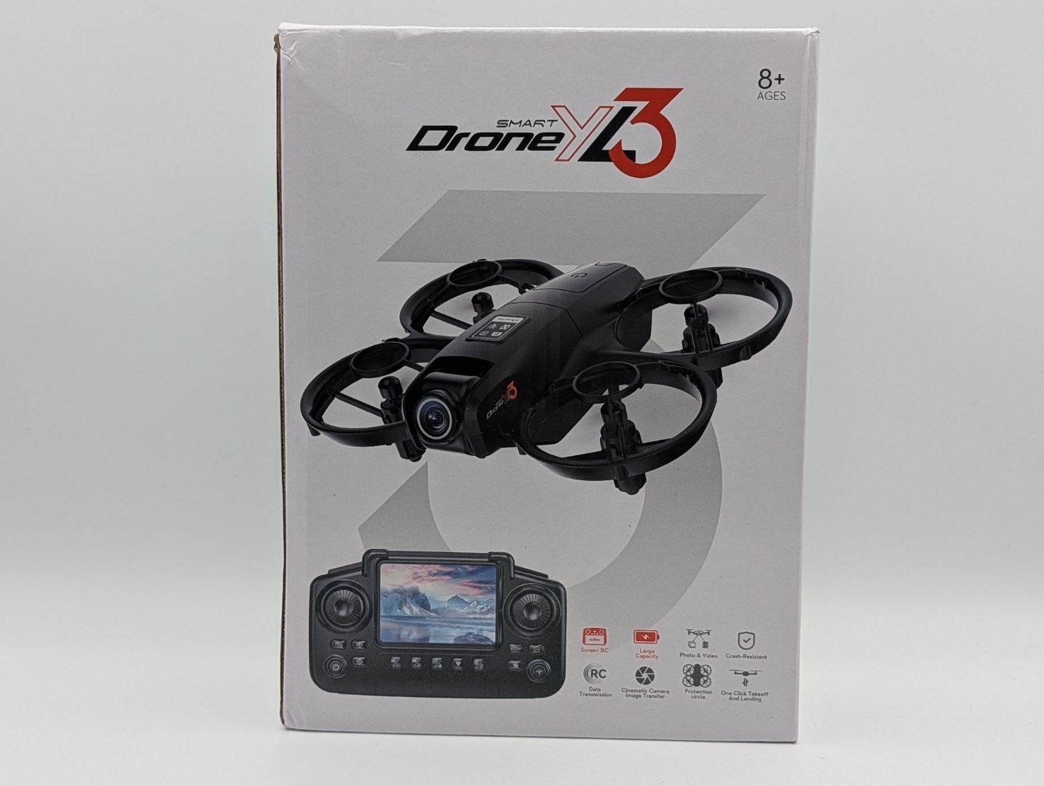 Ylrc Smart Drone YL3 Mini Quadcopter Gray Plastic Camera Used