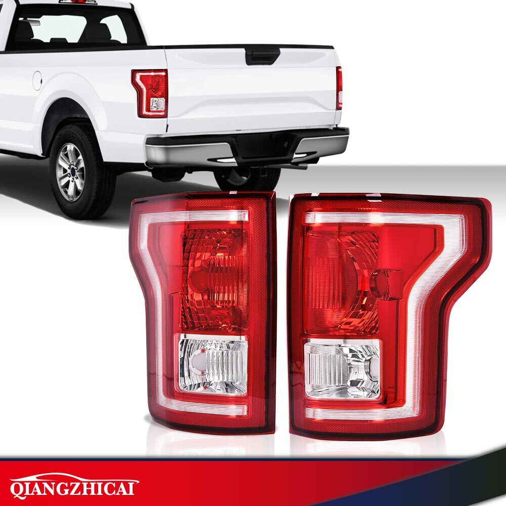 Halogen Tail Light Fit For 2015 2016 2017 Ford F-150 Set Of 2 LH + RH NEW